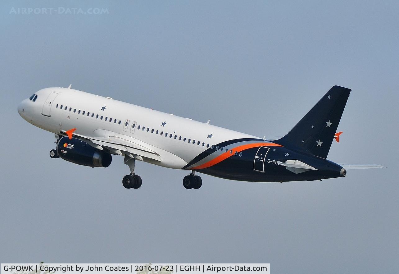 G-POWK, 2011 Airbus A320-233 C/N 4701, Climbing away from 26 on holiday charter
