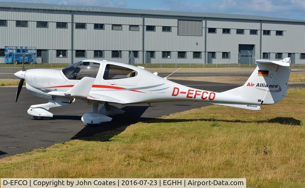 D-EFCO, Diamond DA-40 Diamond Star C/N 40.N280, Visiting at Bliss Avn