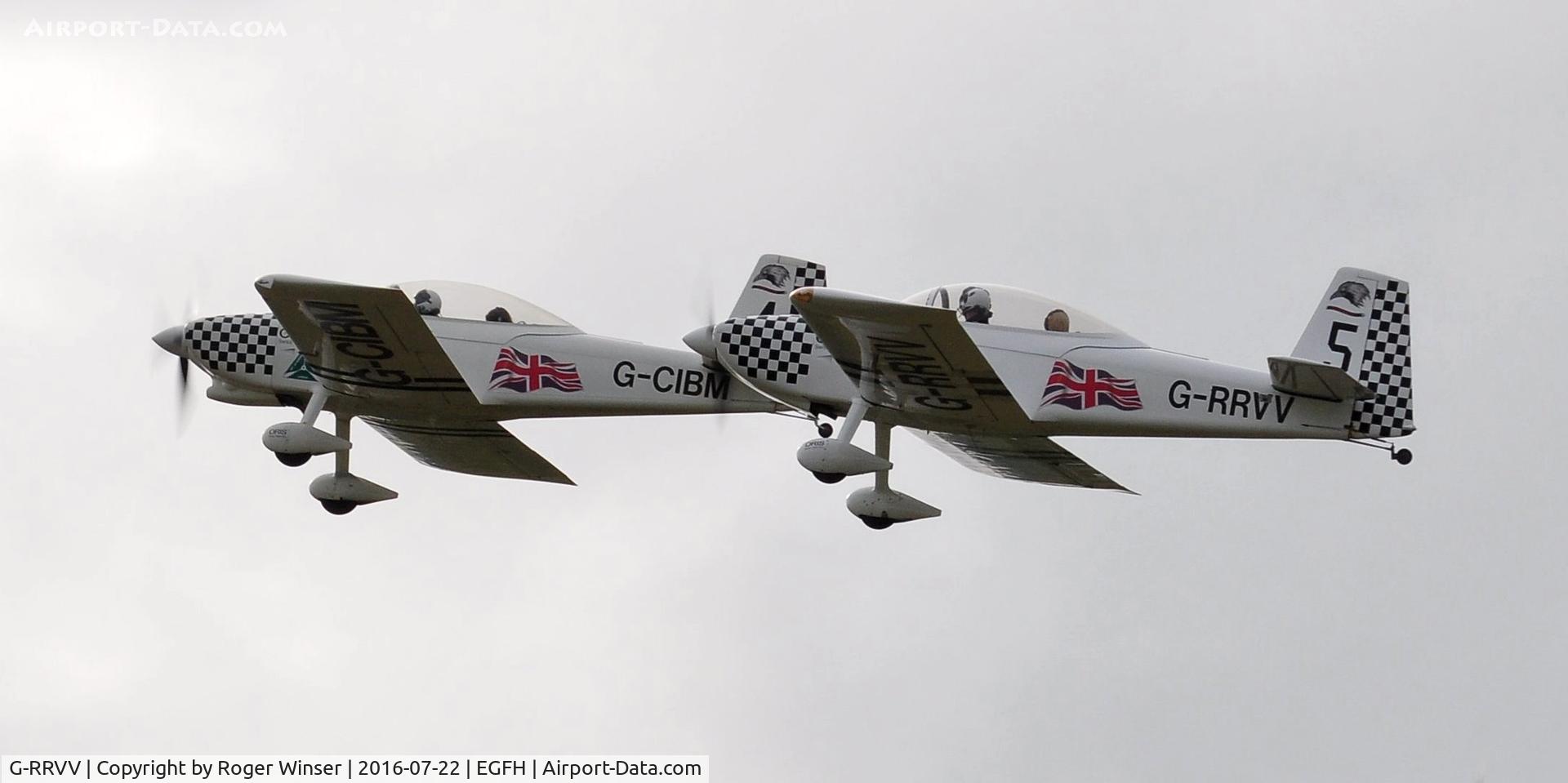 G-RRVV, 2006 Vans RV-8 C/N 82245, As Raven 5 in Team Raven.