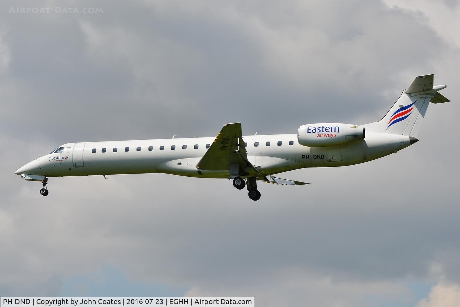 PH-DND, 2001 Embraer EMB-145MP (ERJ-145MP) C/N 145406, Operating for Denim in Eastern colours