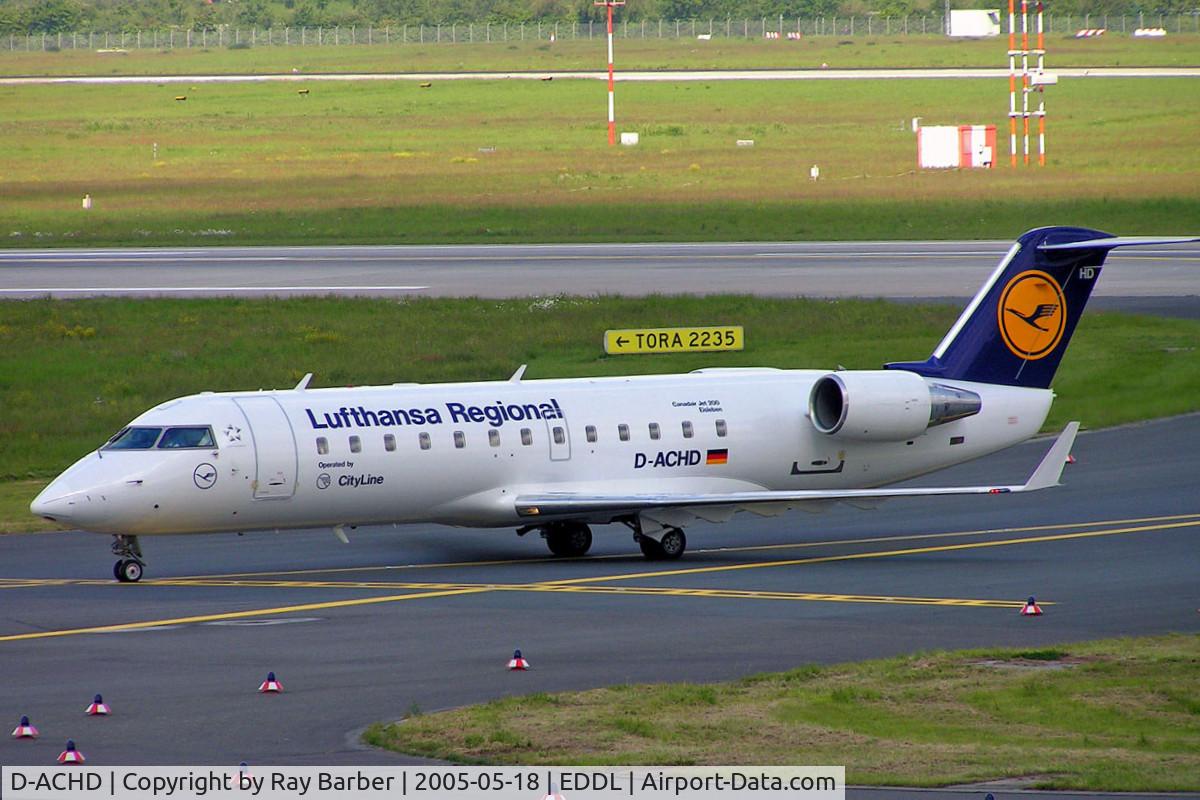 D-ACHD, 2000 Canadair CRJ-200LR (CL-600-2B19) C/N 7403, Canadair CRJ-200LR [7403] (Lufthansa Regional/CityLine) Dusseldorf~D 18/05/2006