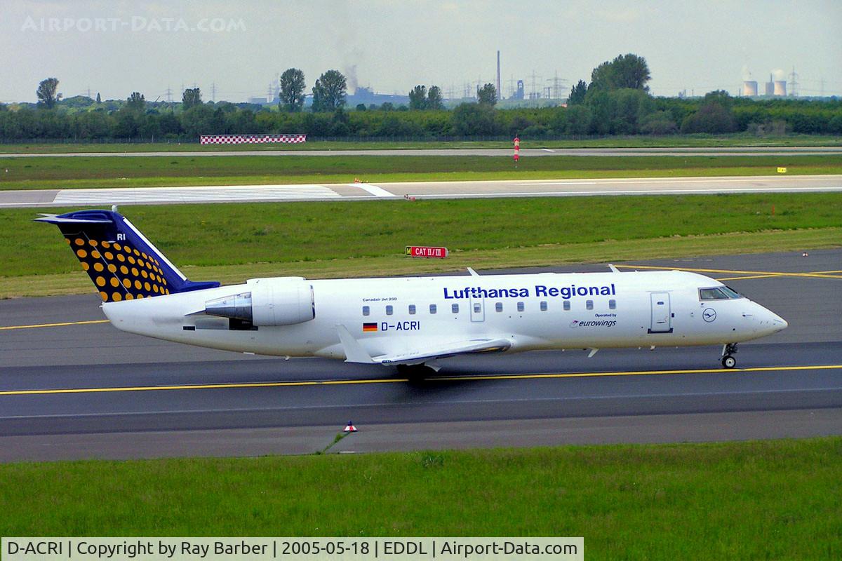 D-ACRI, 2003 Bombardier CRJ-200ER (CL-600-2B19) C/N 7862, Canadair CRJ-200-200LR [7862] (Lufthansa Regional/Eurowings) Dusseldorf~D 18/05/2006
