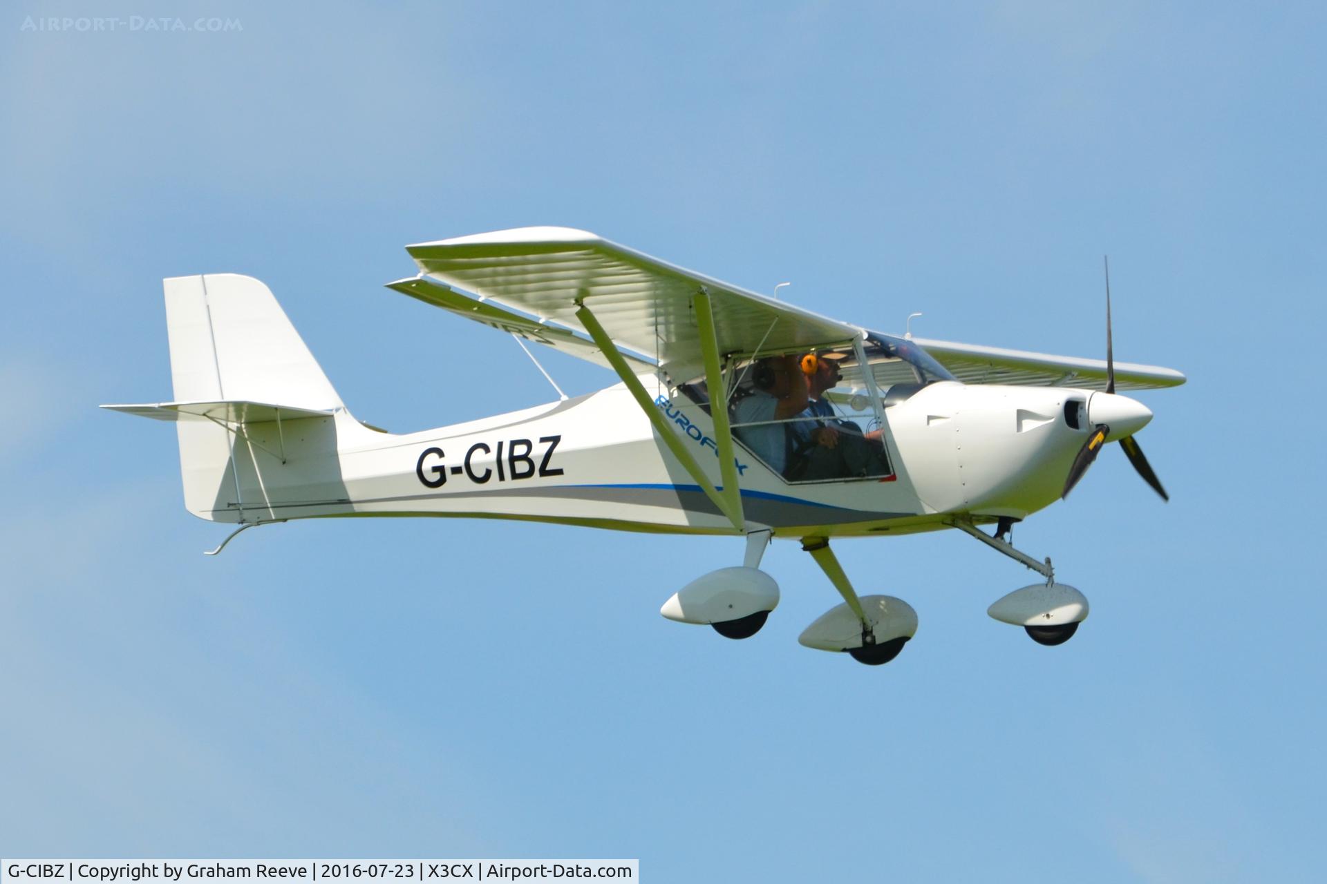 G-CIBZ, 2013 Eurofox 912S C/N BMAA/HB/642, Landing at Northrepps.