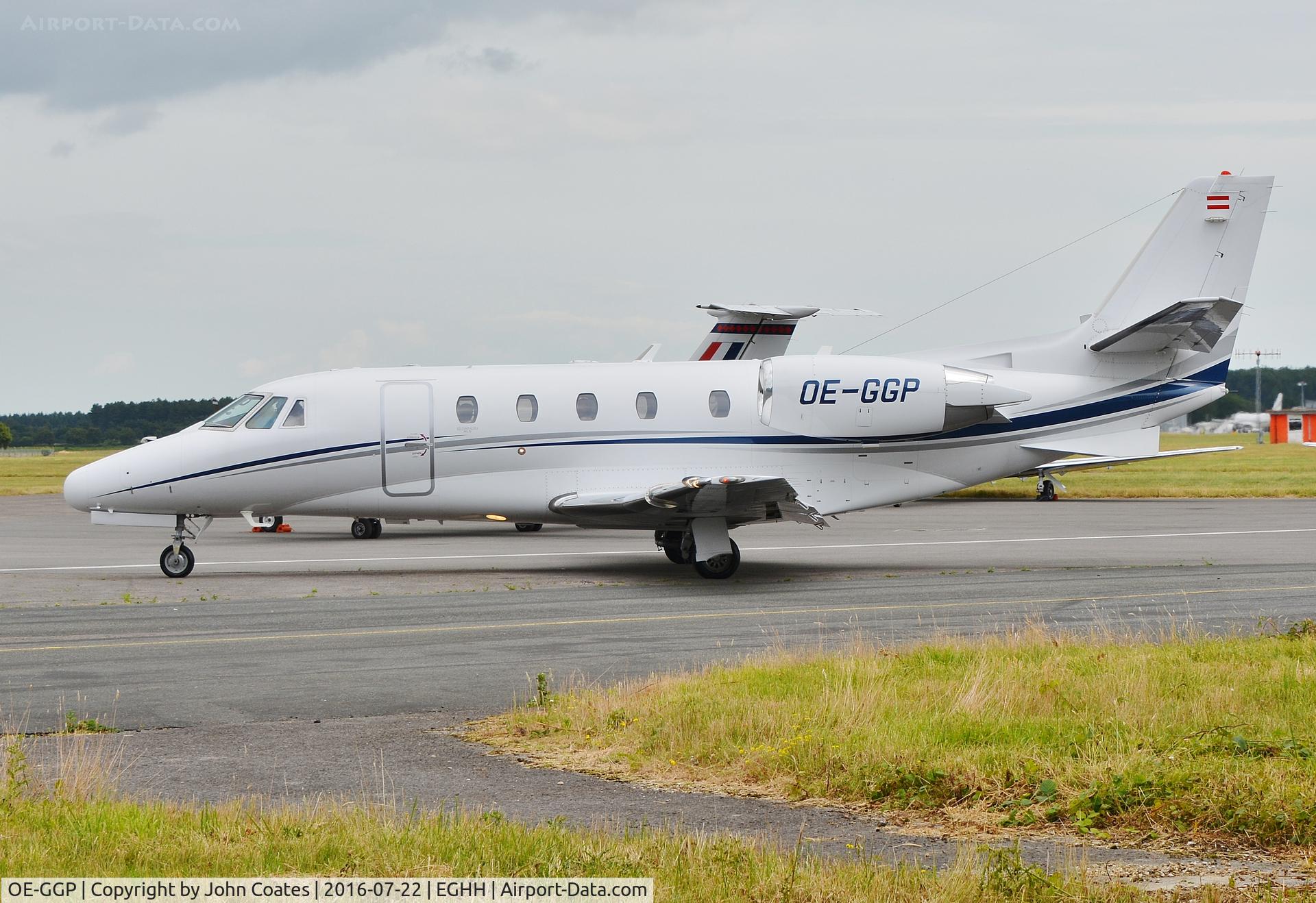OE-GGP, 2007 Cessna 560XL Citation Excel C/N 560-5701, Arriving at Signatures