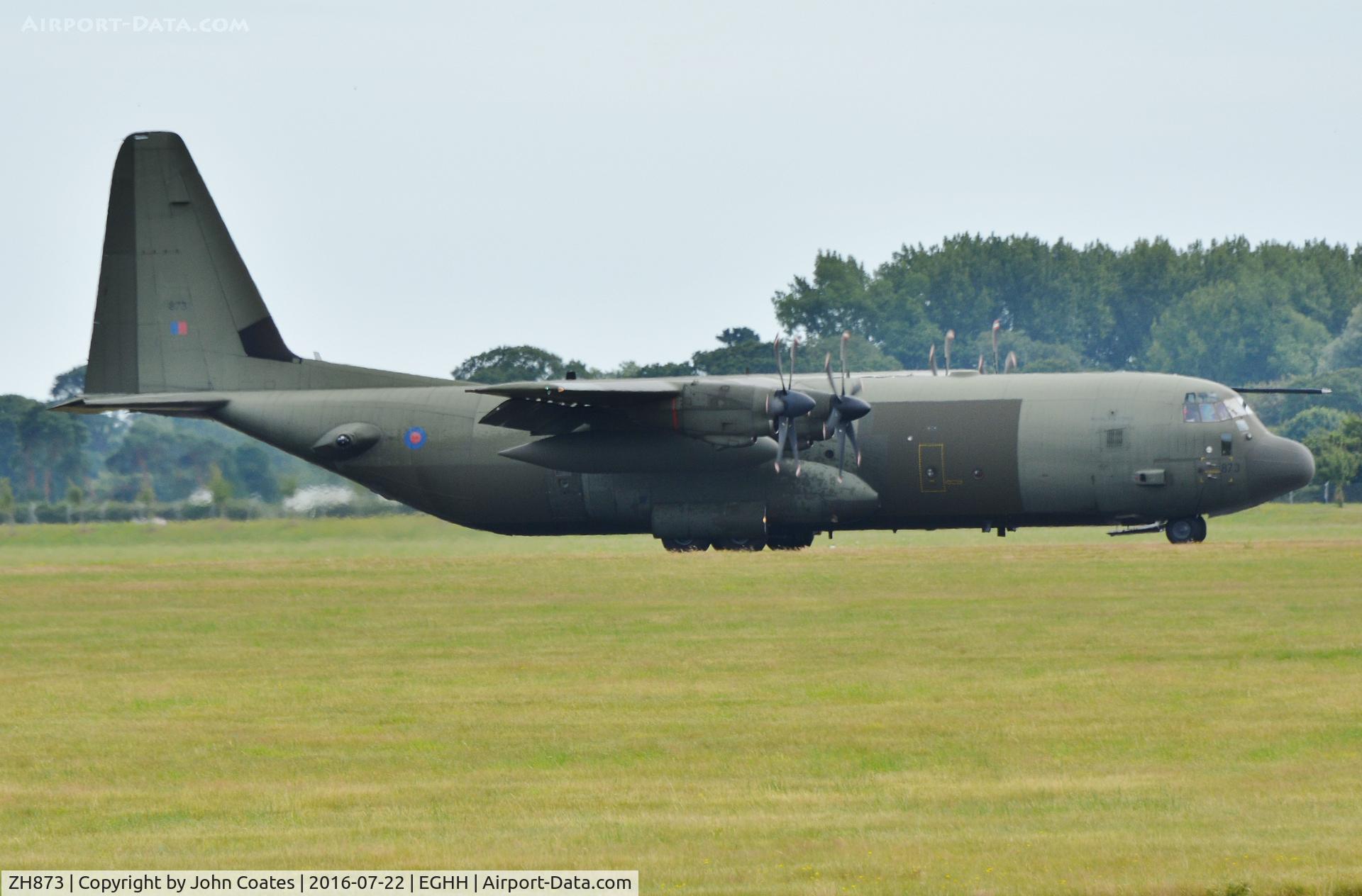 ZH873, 1997 Lockheed Martin C-130J-30 Hercules C.4 C/N 382-5457, Departing off runway 26