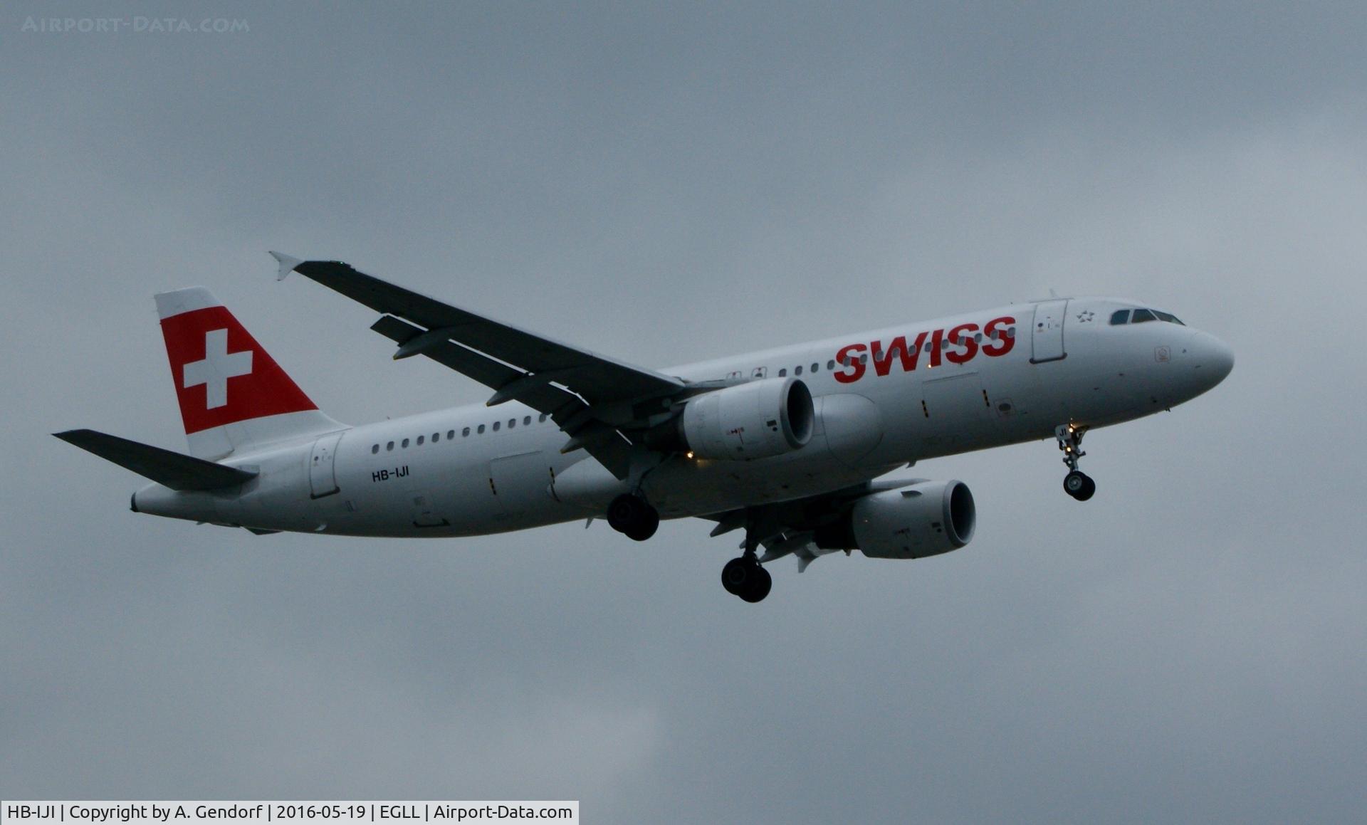 HB-IJI, 1996 Airbus A320-214 C/N 0577, Swiss is here on finals RWY 27R at London Heathrow(EGLL)
