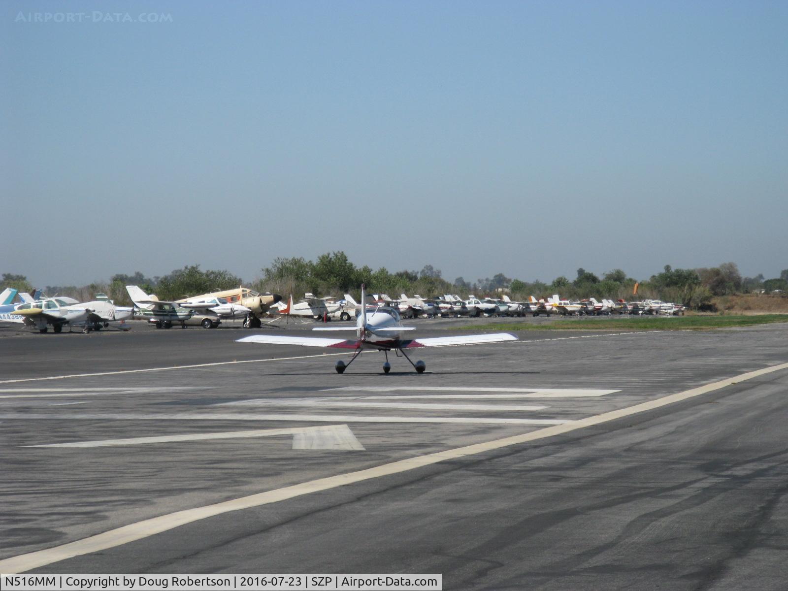 N516MM, 2014 Vans RV-7A C/N 74275, 2014 King VANs RV-7A, Lycoming YIO-360-A186 200 Hp, takeoff roll Rwy 22