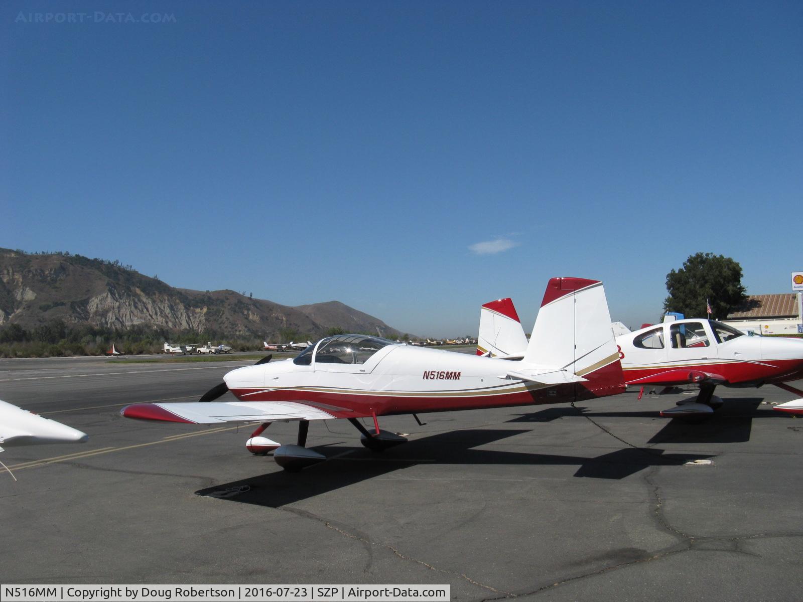 N516MM, 2014 Vans RV-7A C/N 74275, 2014 King VANs RV-7A, Lycoming YIO-360-A186 200 Hp, on transient ramp
