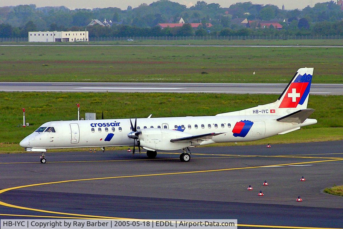 HB-IYC, 1998 Saab 2000 C/N 2000-058, SAAB 2000 [058] (Crossair) Dusseldorf~D 18/05/2006