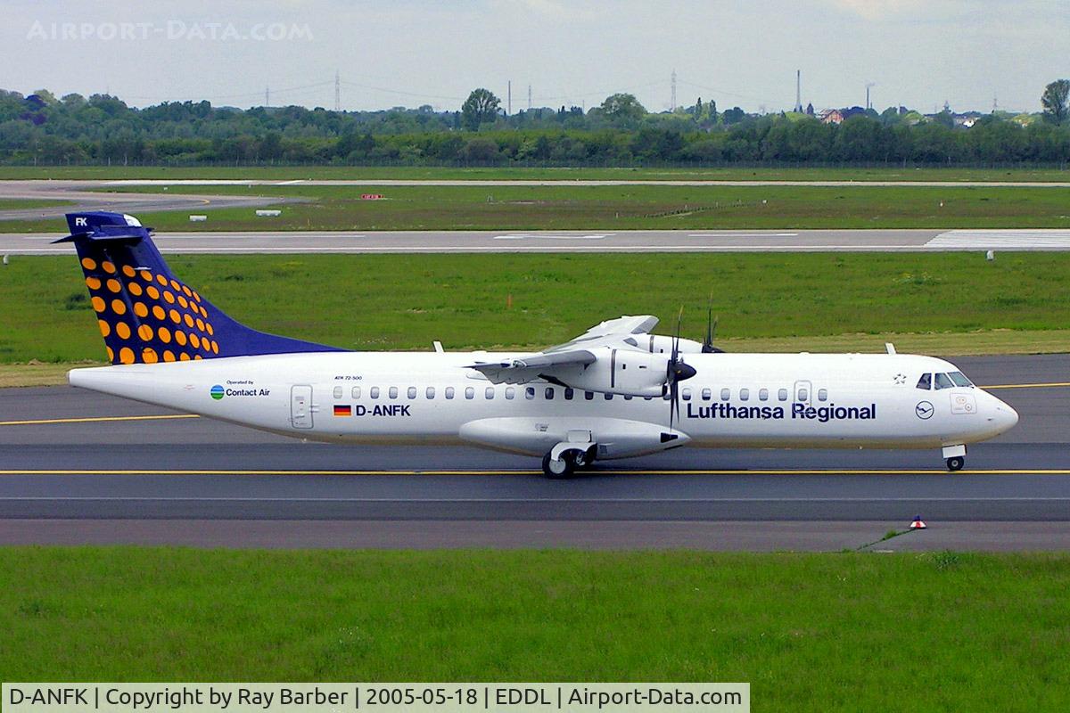 D-ANFK, 2001 ATR 72-212A C/N 666, Aerospatiale ATR-72-212A [666] (Lufthansa Regional/Contact Air) Dusseldorf~D 18/05/2006