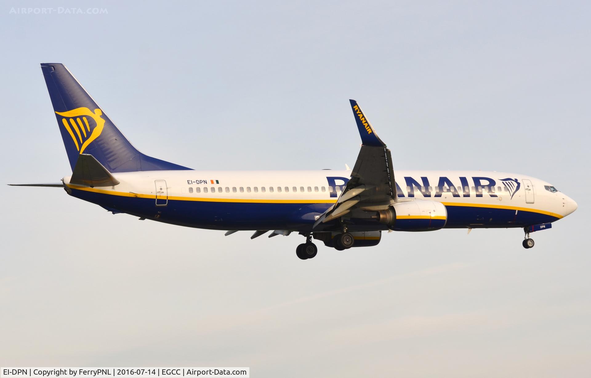 EI-DPN, 2007 Boeing 737-8AS C/N 35549, Ryanair B738 arriving