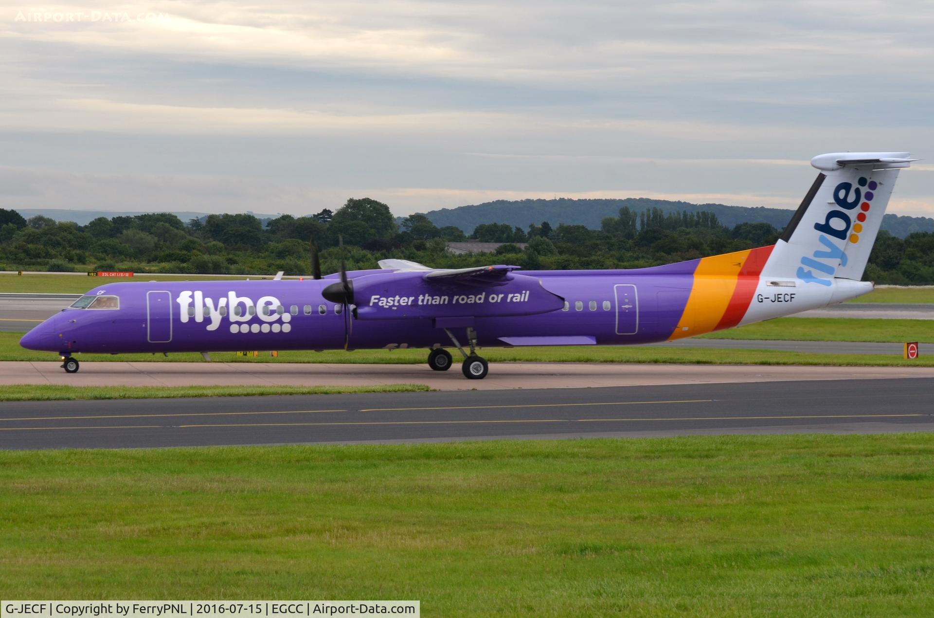 G-JECF, 2004 De Havilland Canada DHC-8-402Q Dash 8 C/N 4095, Flybe DHC8 in lots of purple.