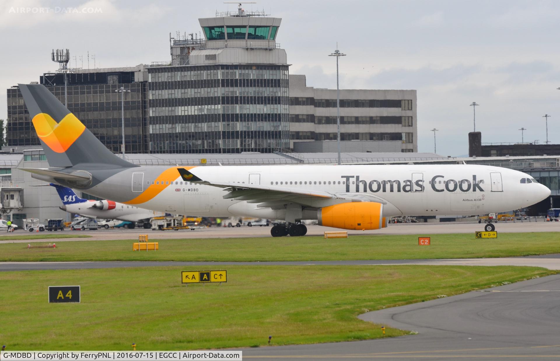 G-MDBD, 1999 Airbus A330-243 C/N 266, Thomas Cook A332 for departure.