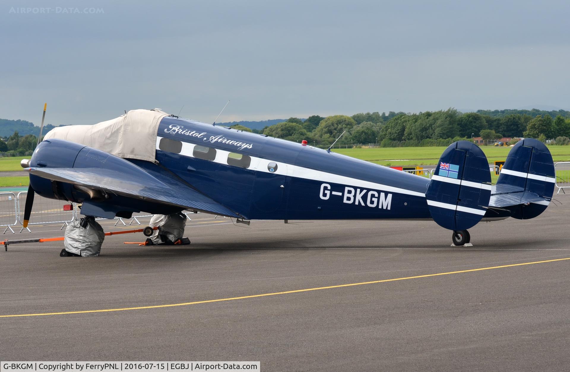 G-BKGM, 1952 Beech Mk.3NM Expeditor C/N A-853/CA-203, Nice classic version of the Be18 in Gloucester, UK.