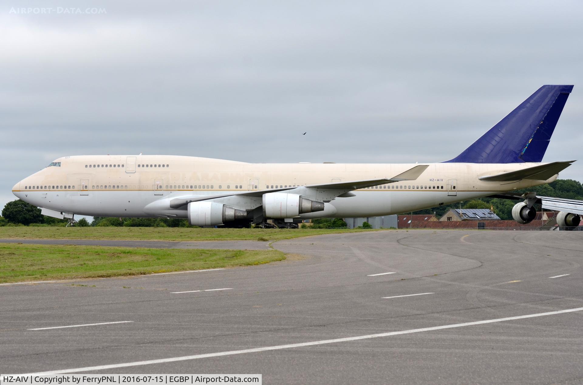 HZ-AIV, 1997 Boeing 747-468 C/N 28339, Former Saudi B744 stll in one piece in Kemble.