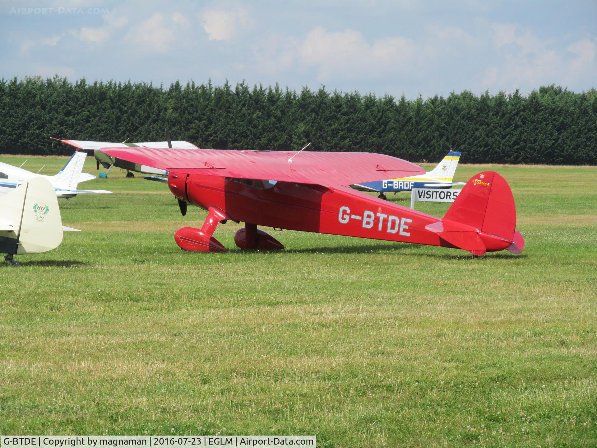 G-BTDE, 1940 Cessna C-165 Airmaster C/N 551, old cessna
