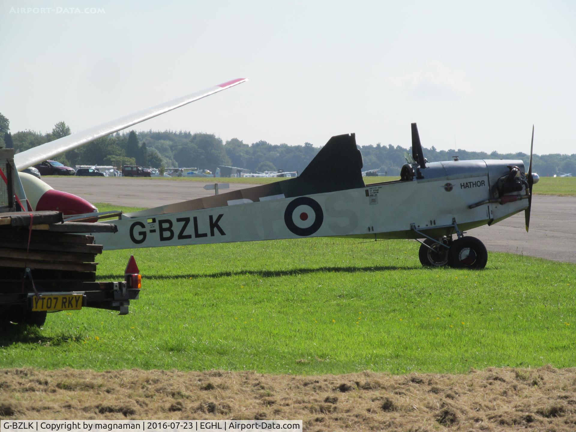 G-BZLK, 2006 Slingsby T-31 Cadet Motor Glider III C/N PFA 042-13629, at lasham - thought it was an old biplane at first!