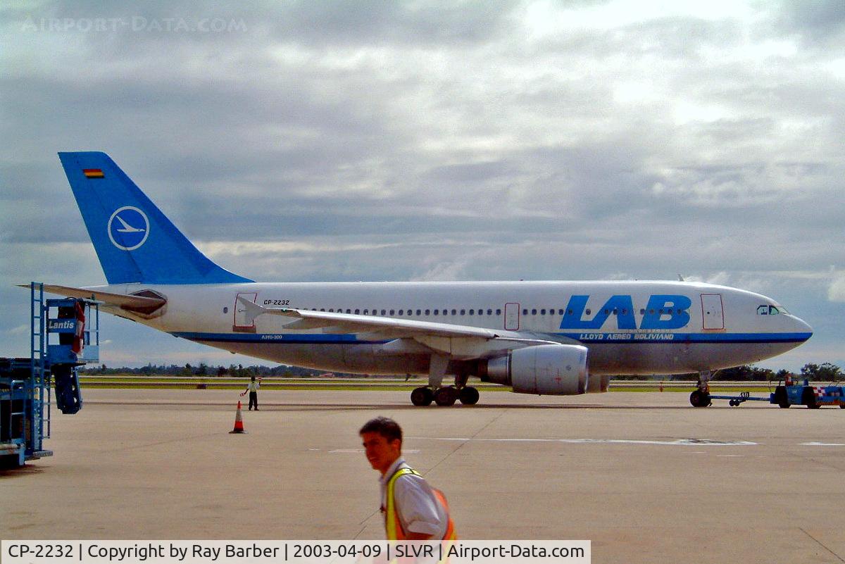 CP-2232, 1990 Airbus A310-304 C/N 562, Airbus A310-307 [562] (Lloyd Aereo Boliviano) Santa Cruz-Viru Viru Int'l~CP 09/04/2003