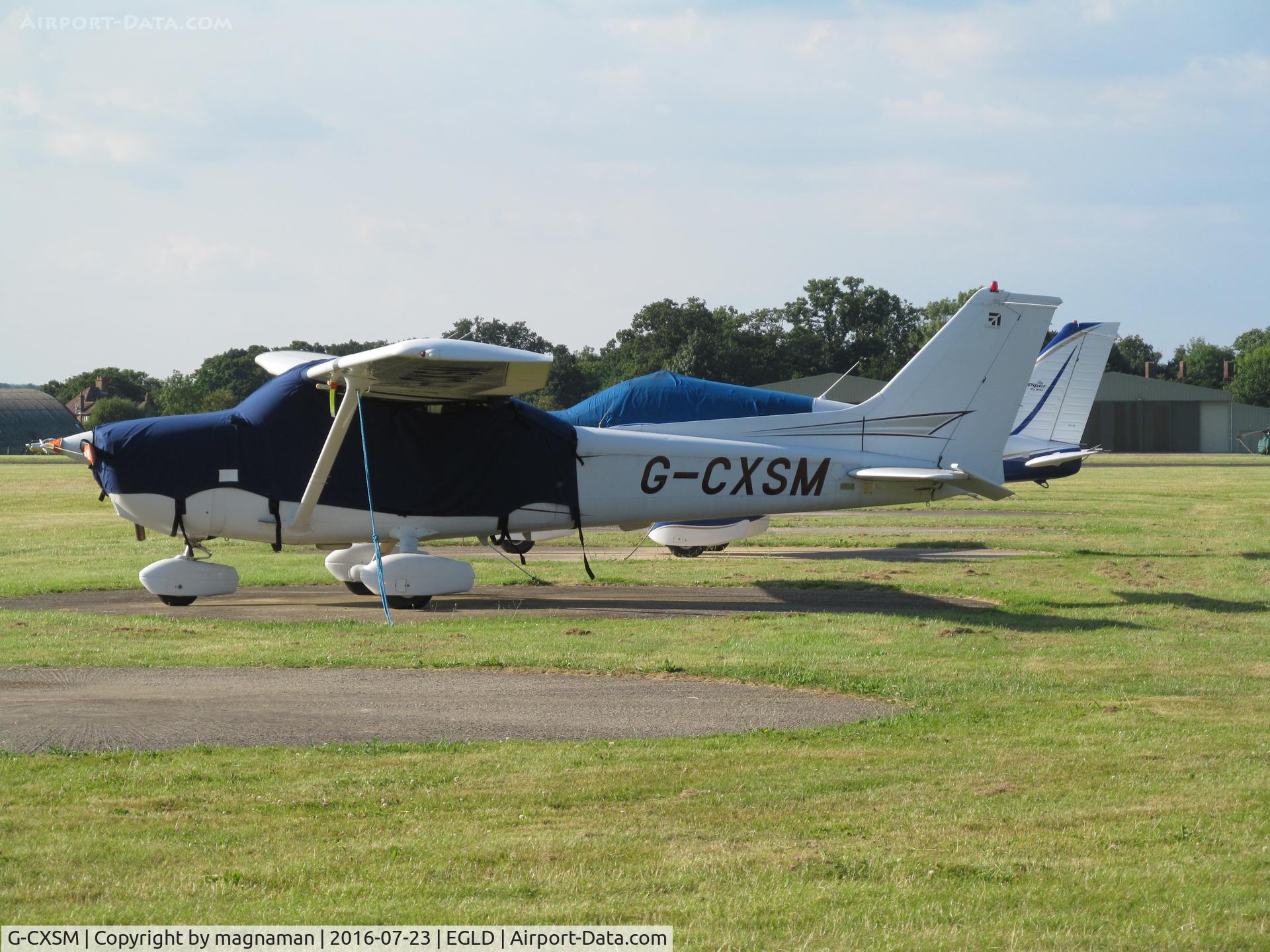G-CXSM, 1998 Cessna 172R Skyhawk C/N 17280320, at Denham by tower
