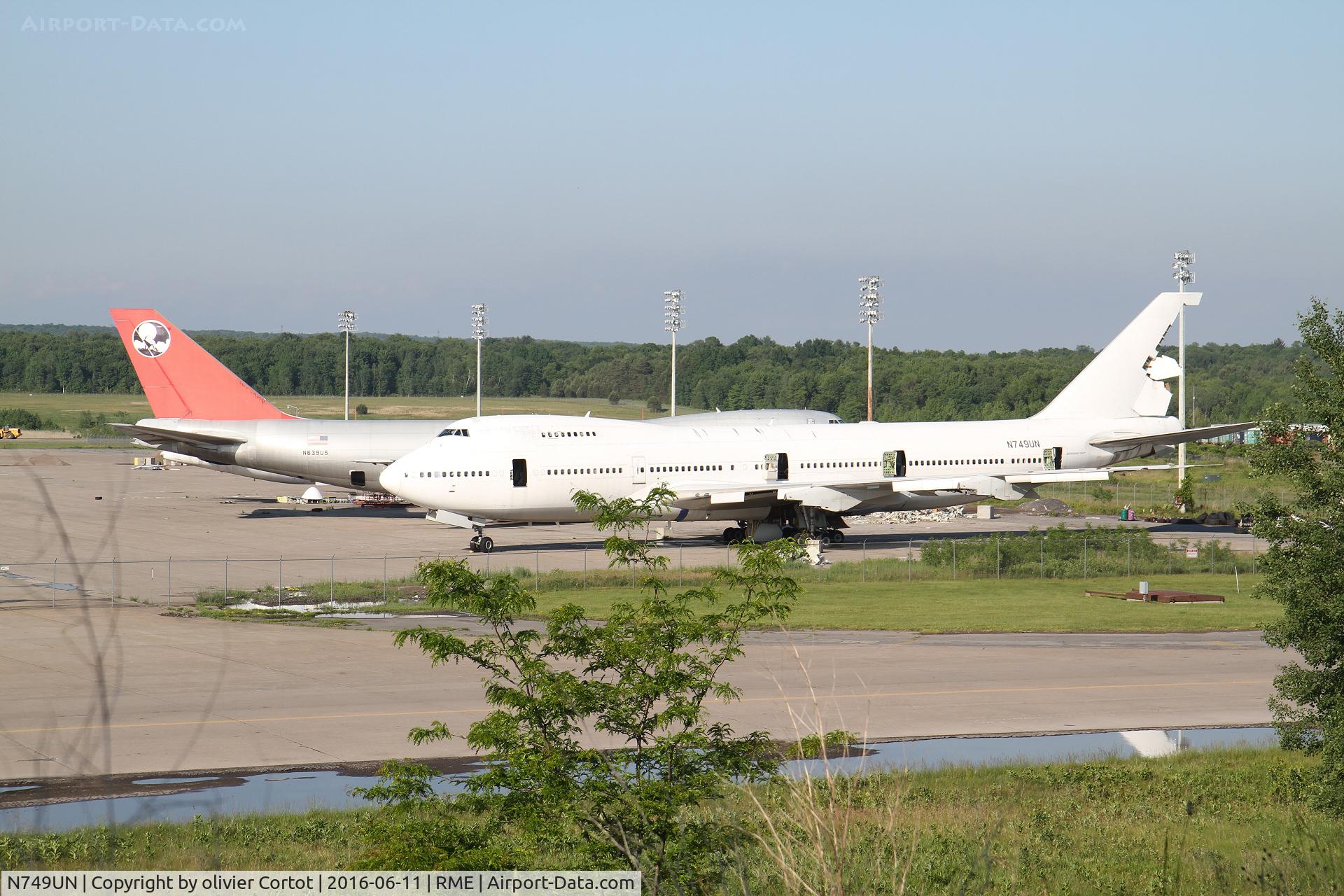 N749UN, 1983 Boeing 747-246B C/N 22991, Final rest in Rome, NY
