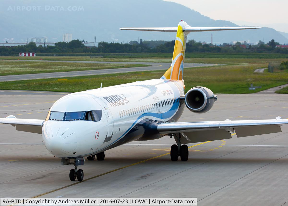 9A-BTD, 1992 Fokker 100 (F-28-0100) C/N 11407, First visit in new c/s.