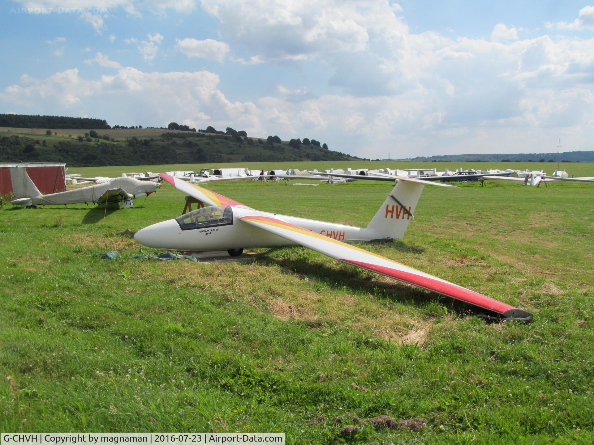 G-CHVH, Pilatus B4-PC11AF C/N 067, glider at dunstable