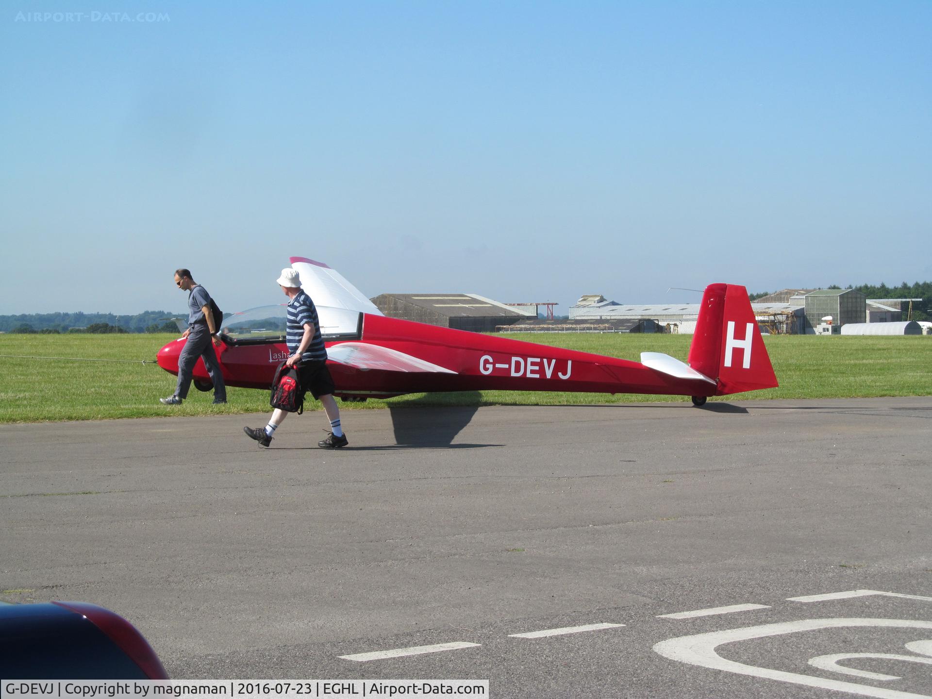 G-DEVJ, 1984 Schleicher ASK-13 C/N 13637AB, at lasham