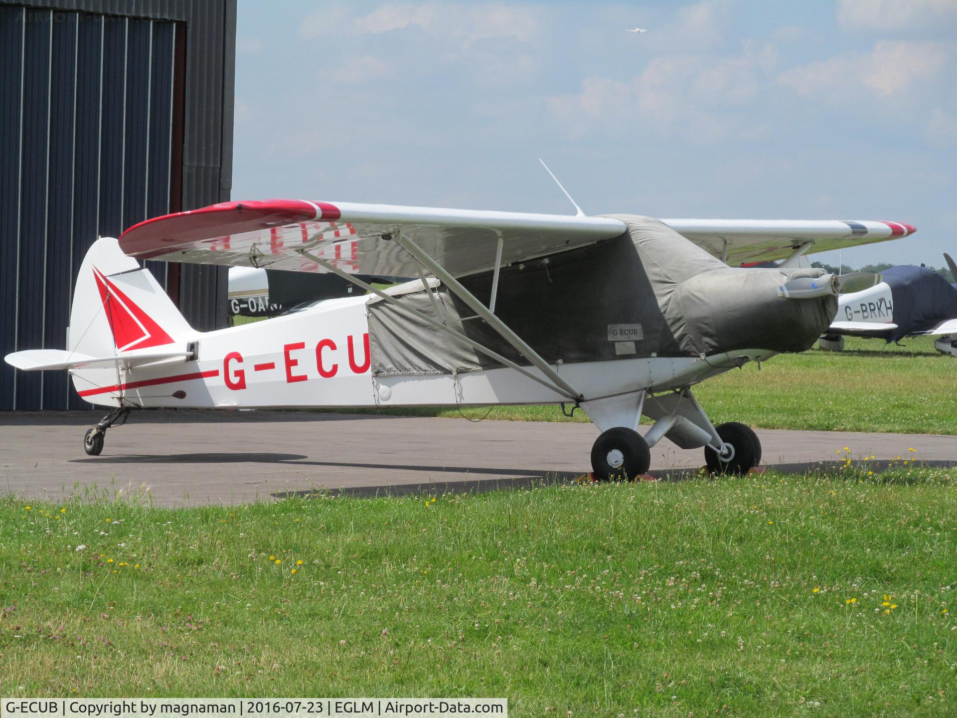 G-ECUB, 1958 Piper PA-18 Super Cub C/N 18-6279, at white waltham