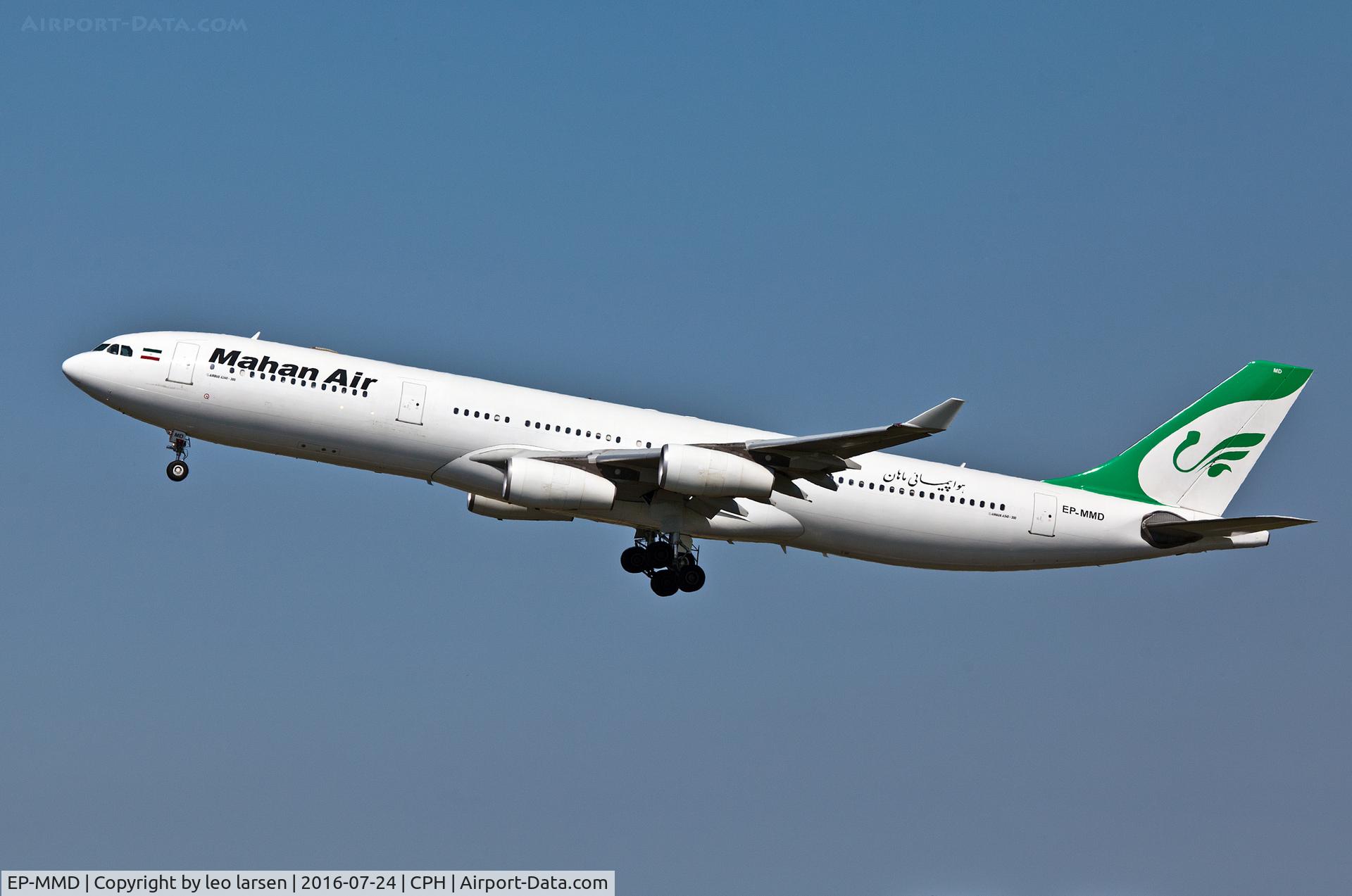 EP-MMD, 1997 Airbus A340-313 C/N 164, Copenhagen Kastrup 24.7.16