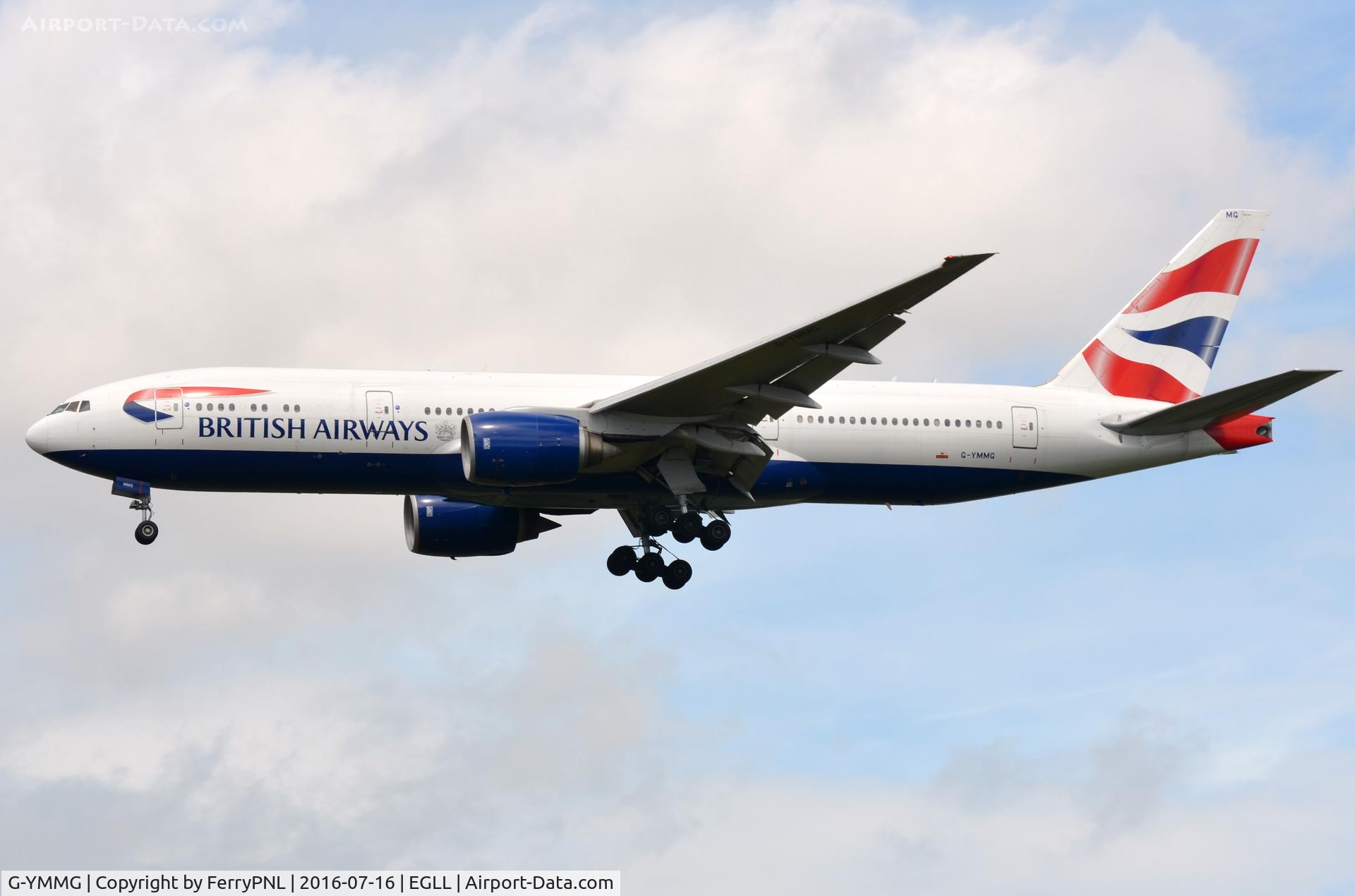 G-YMMG, 2000 Boeing 777-236/ER C/N 30308, British B772 arriving