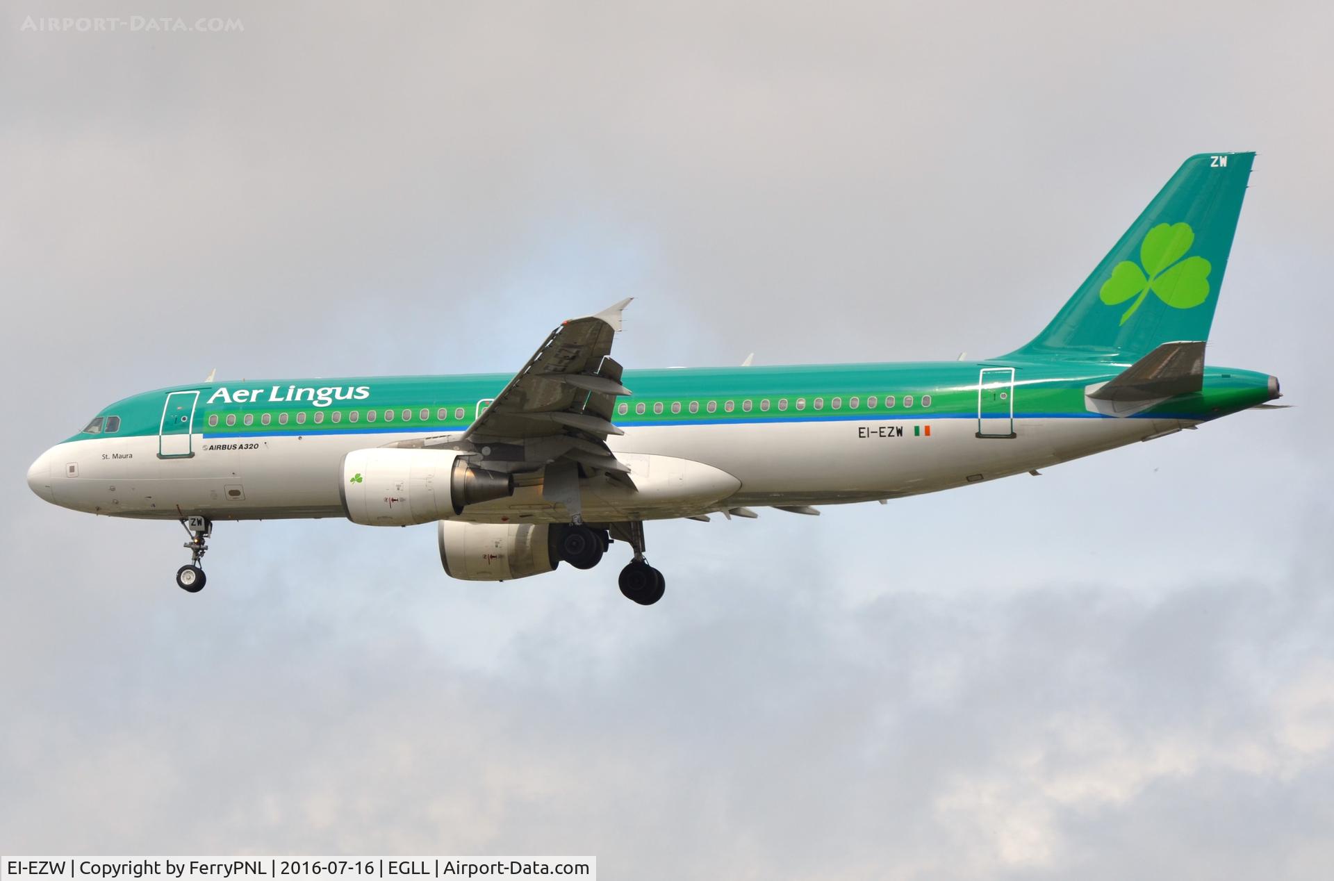 EI-EZW, 2003 Airbus A320-214 C/N 1983, Aer Lingus A320 landing