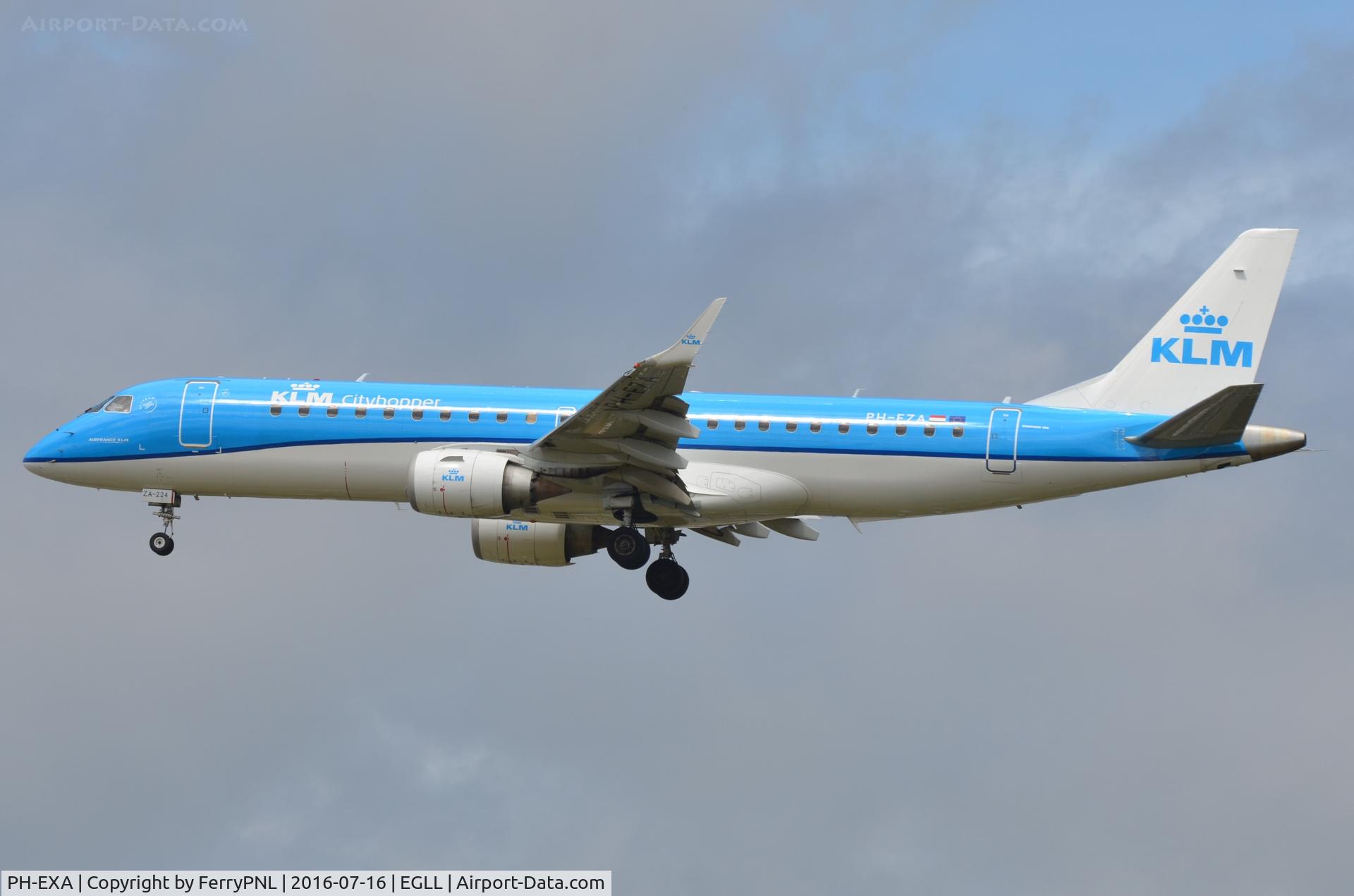 PH-EXA, 2013 Embraer 190LR (ERJ-190-100LR) C/N 19000655, KLM Cityhopper ERJ190