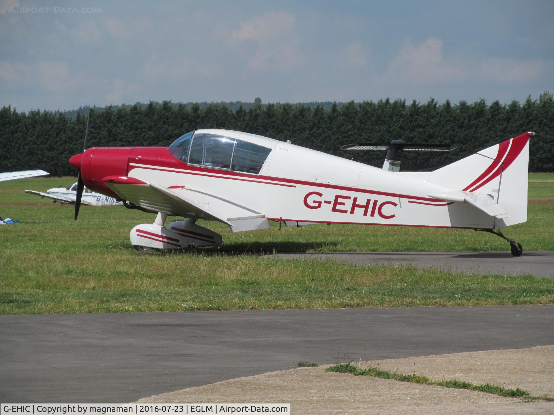 G-EHIC, 1961 Jodel D-140B Mousequetaire II C/N 53, out back at white waltham