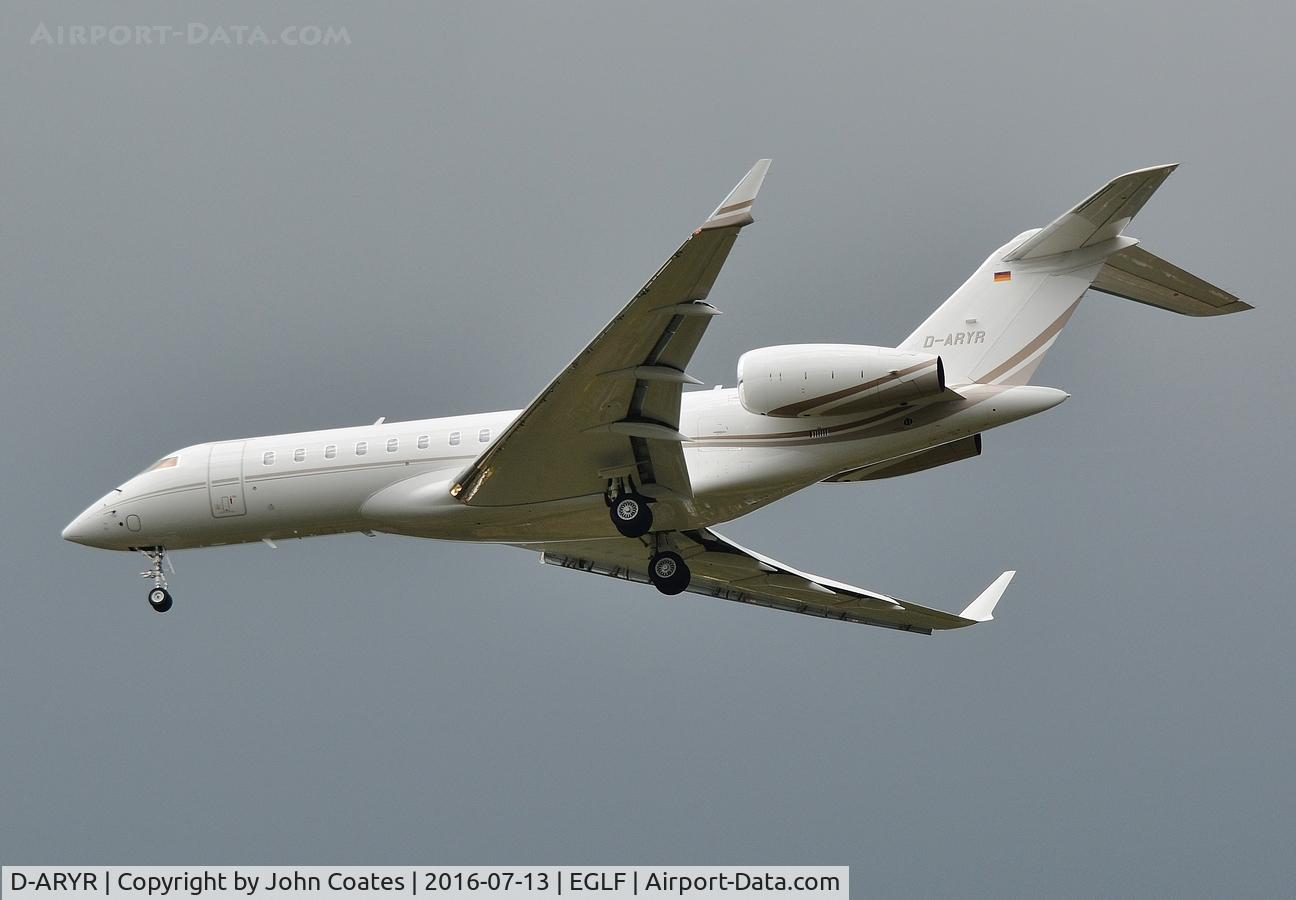 D-ARYR, 2010 Bombardier BD-700-1A10 Global Express C/N 9419, Finals to 24