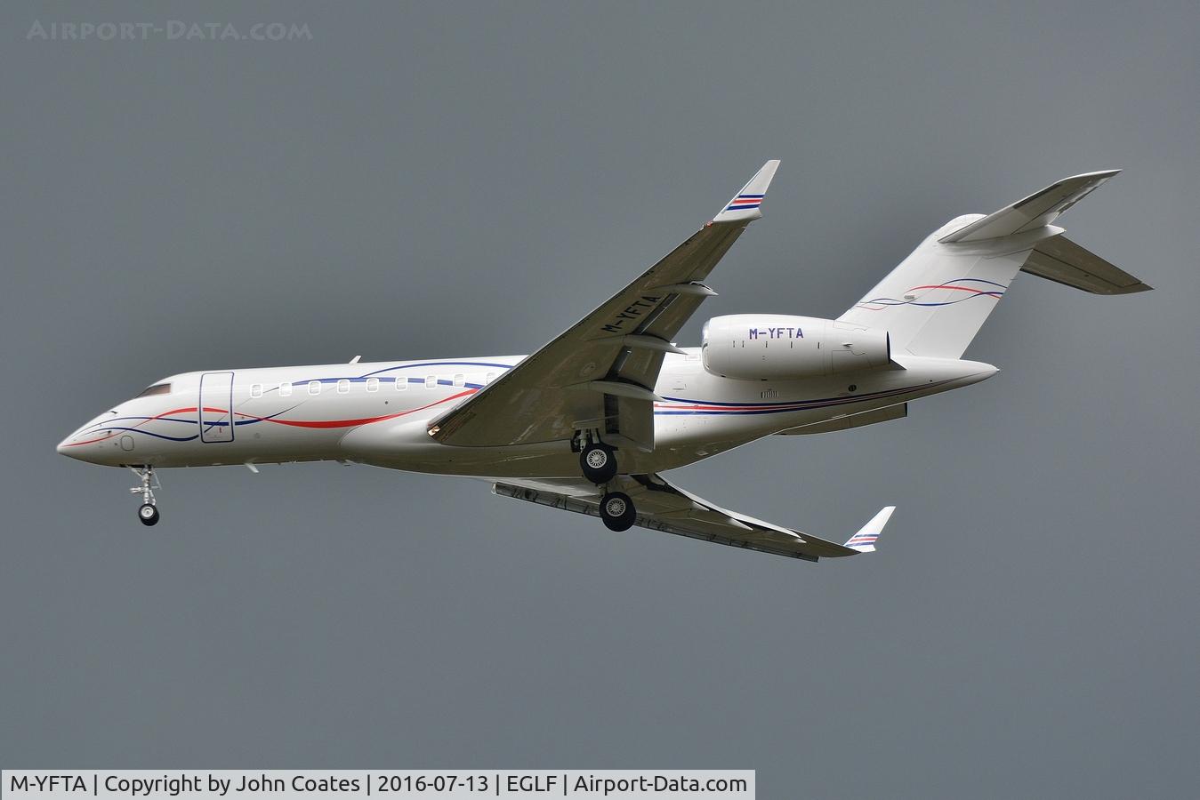 M-YFTA, 2012 Bombardier BD-700-1A10 Global 6000 C/N 9537, Finals to 24