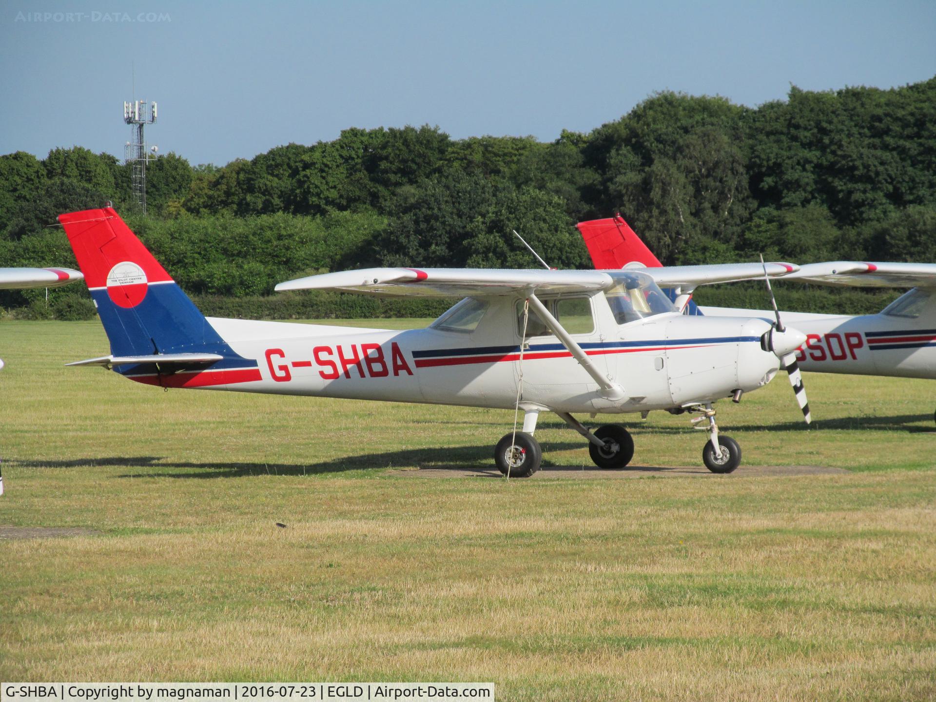G-SHBA, 1979 Reims Cessna F152 II C/N 1570, at Denham base