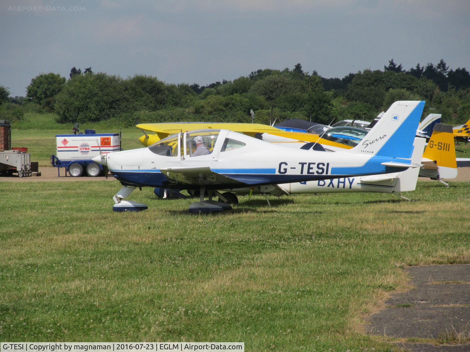 G-TESI, 2006 Tecnam P-2002EA Sierra C/N PFA 333-14481, just arrived at white waltham