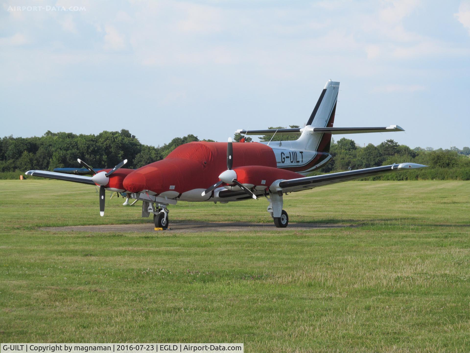 G-UILT, 1984 Cessna T303 Crusader C/N T303-00280, under the hood