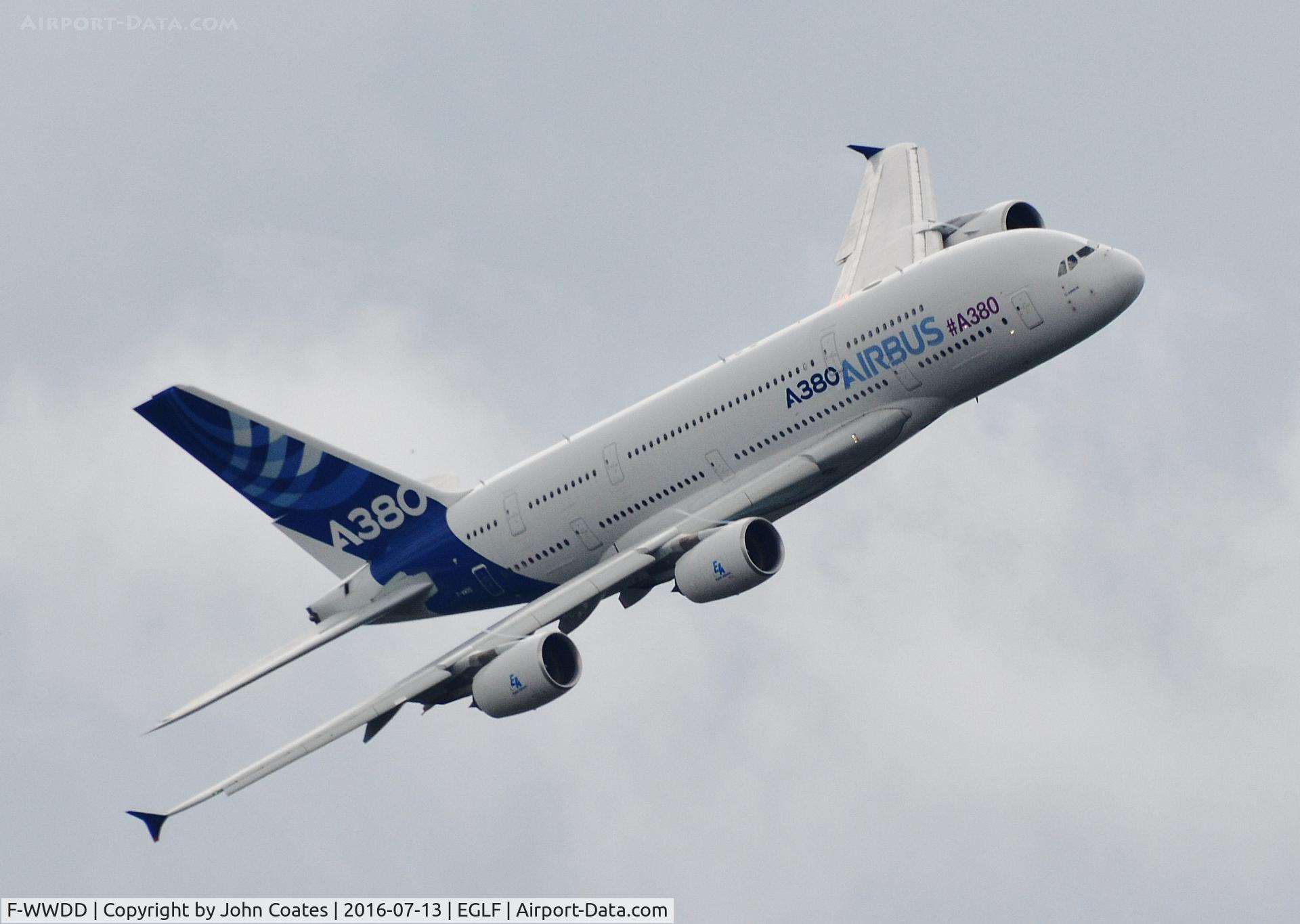F-WWDD, 2005 Airbus A380-861 C/N 004, FIA 2016 Wednesday display