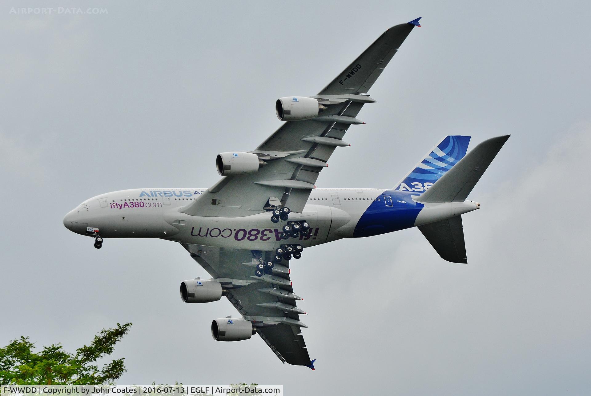 F-WWDD, 2005 Airbus A380-861 C/N 004, FIA 2016 with 