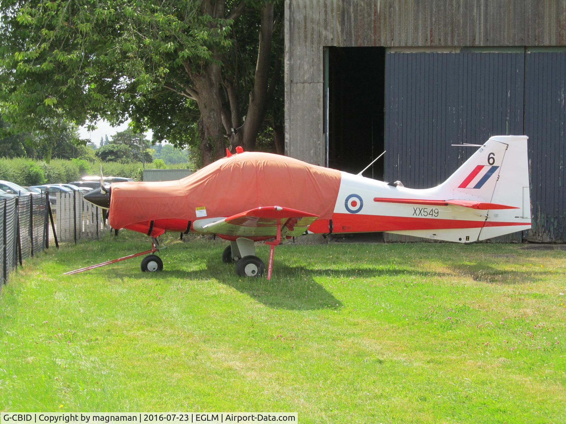 G-CBID, 1974 Scottish Aviation Bulldog T.1 C/N BH.120/242, at white waltham