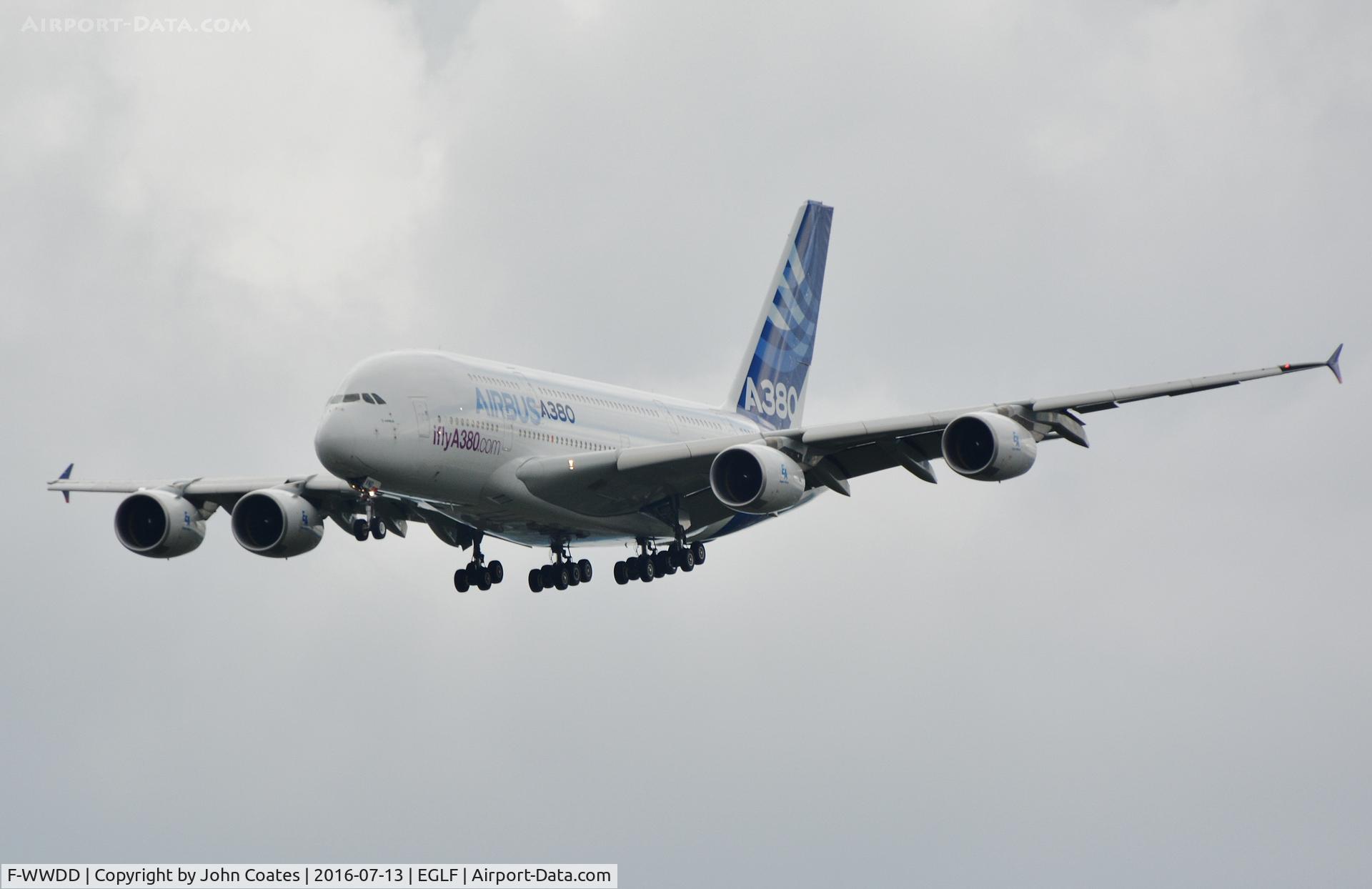 F-WWDD, 2005 Airbus A380-861 C/N 004, FIA 2016