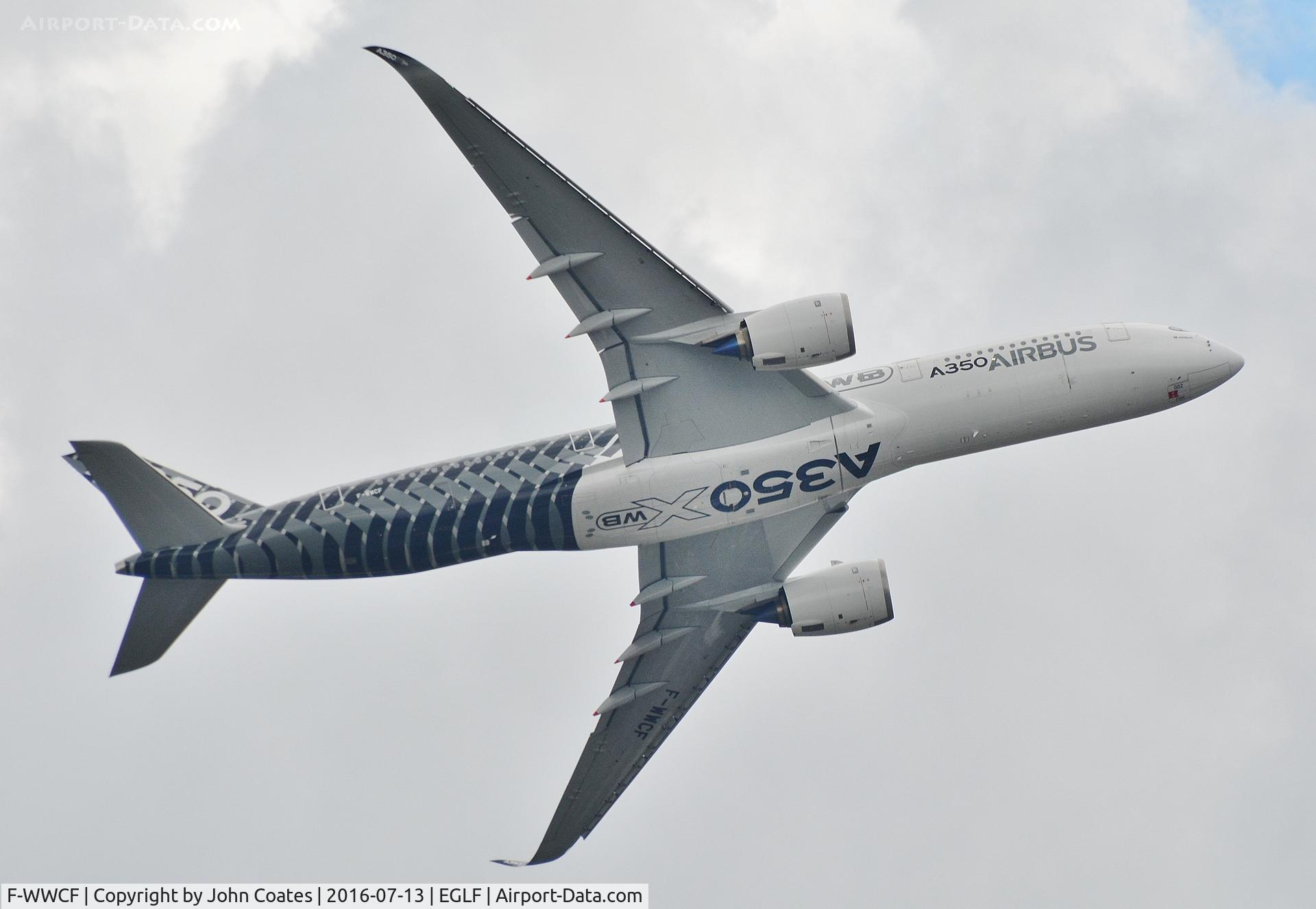 F-WWCF, 2013 Airbus A350-941 C/N 002, FIA 2016 Wednesday display