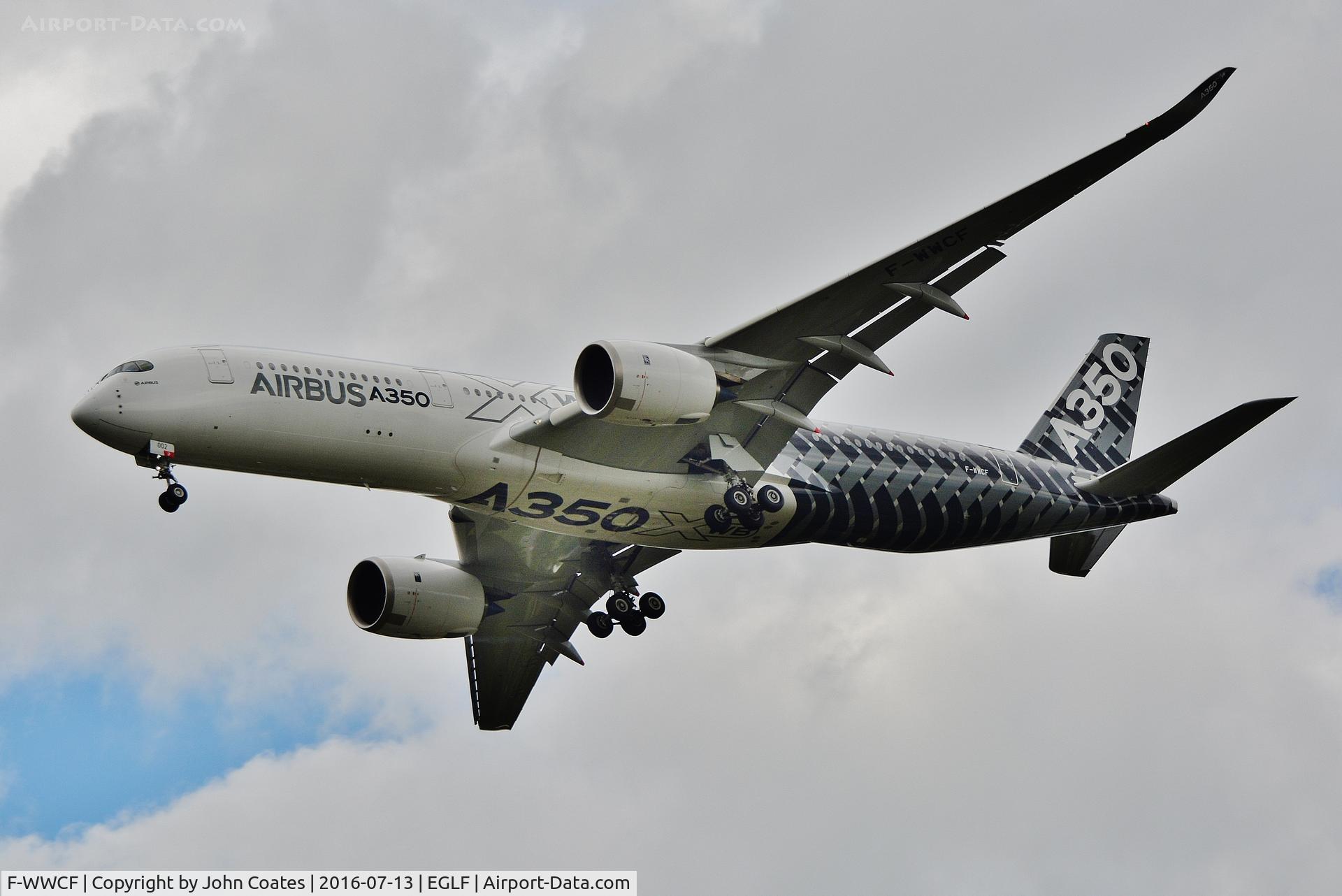 F-WWCF, 2013 Airbus A350-941 C/N 002, FIA 2016