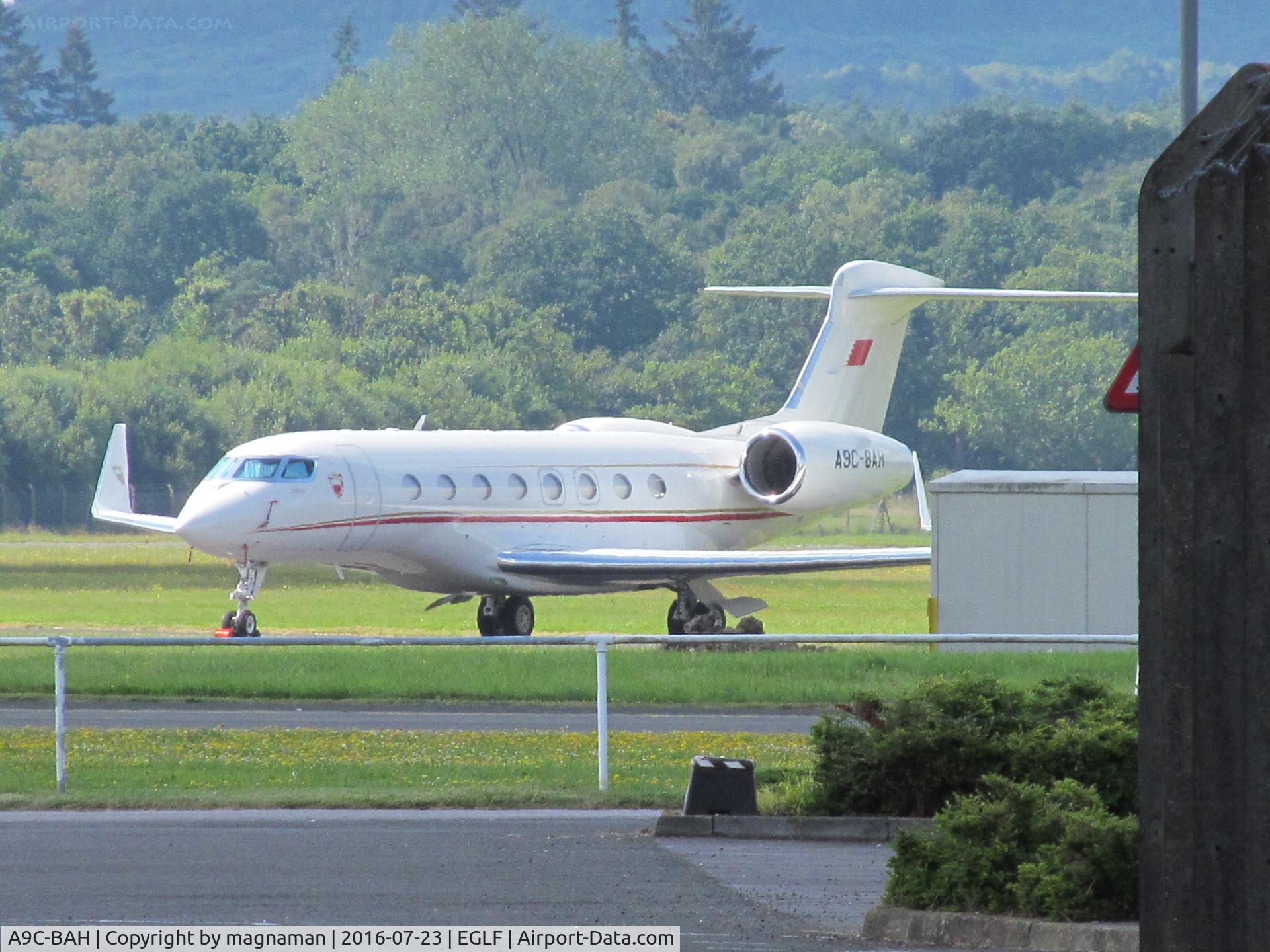 A9C-BAH, 2014 Gulfstream Aerospace G650 (G-VI) C/N 6081, at farnborough