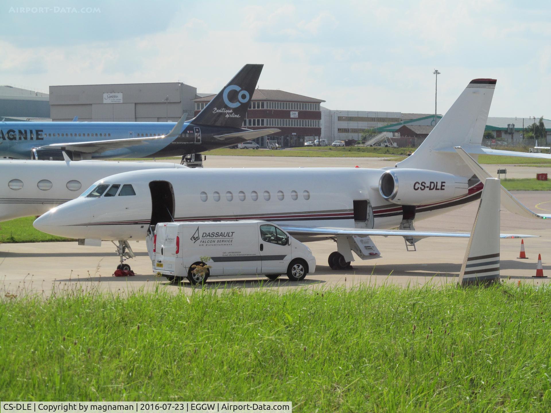 CS-DLE, 2007 Dassault Falcon 2000EX C/N 127, at luton
