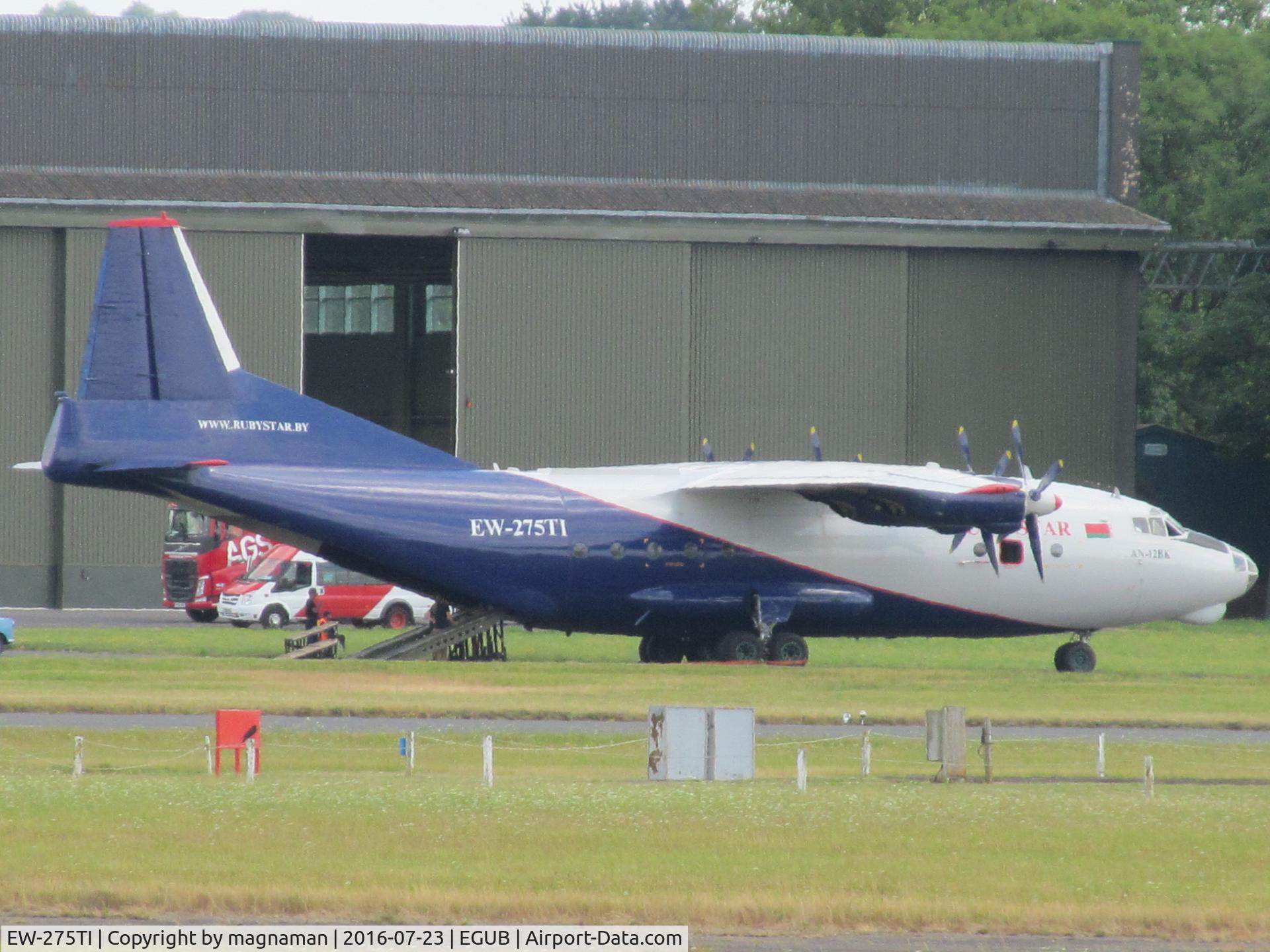 EW-275TI, 1970 Antonov An-12BK C/N 00347210, long range close up across airfield