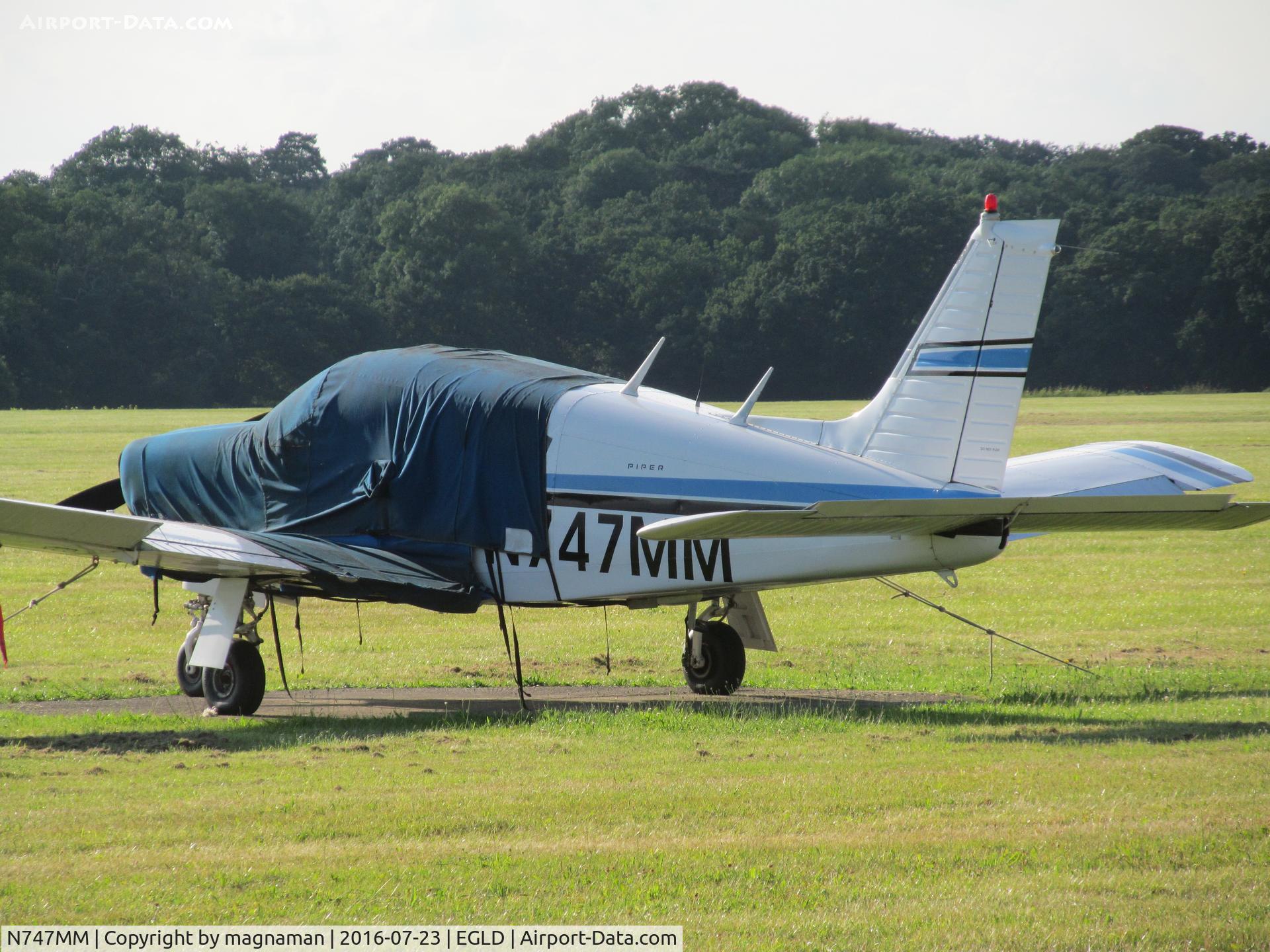 N747MM, 1973 Piper PA-28R-200 Cherokee Arrow II C/N 28R-7335445, at denham