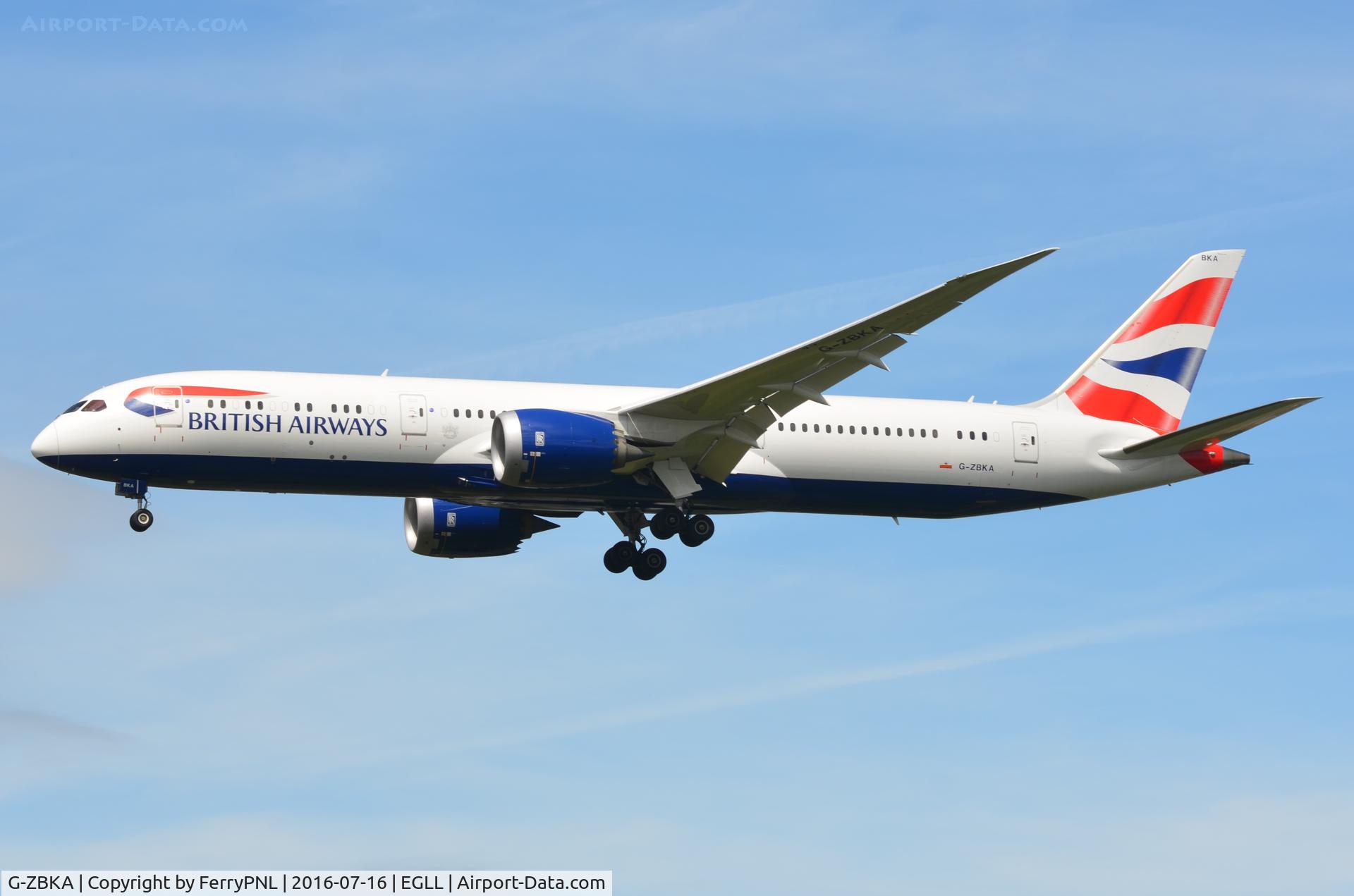 G-ZBKA, 2015 Boeing 787-9 Dreamliner C/N 38616, BA B789