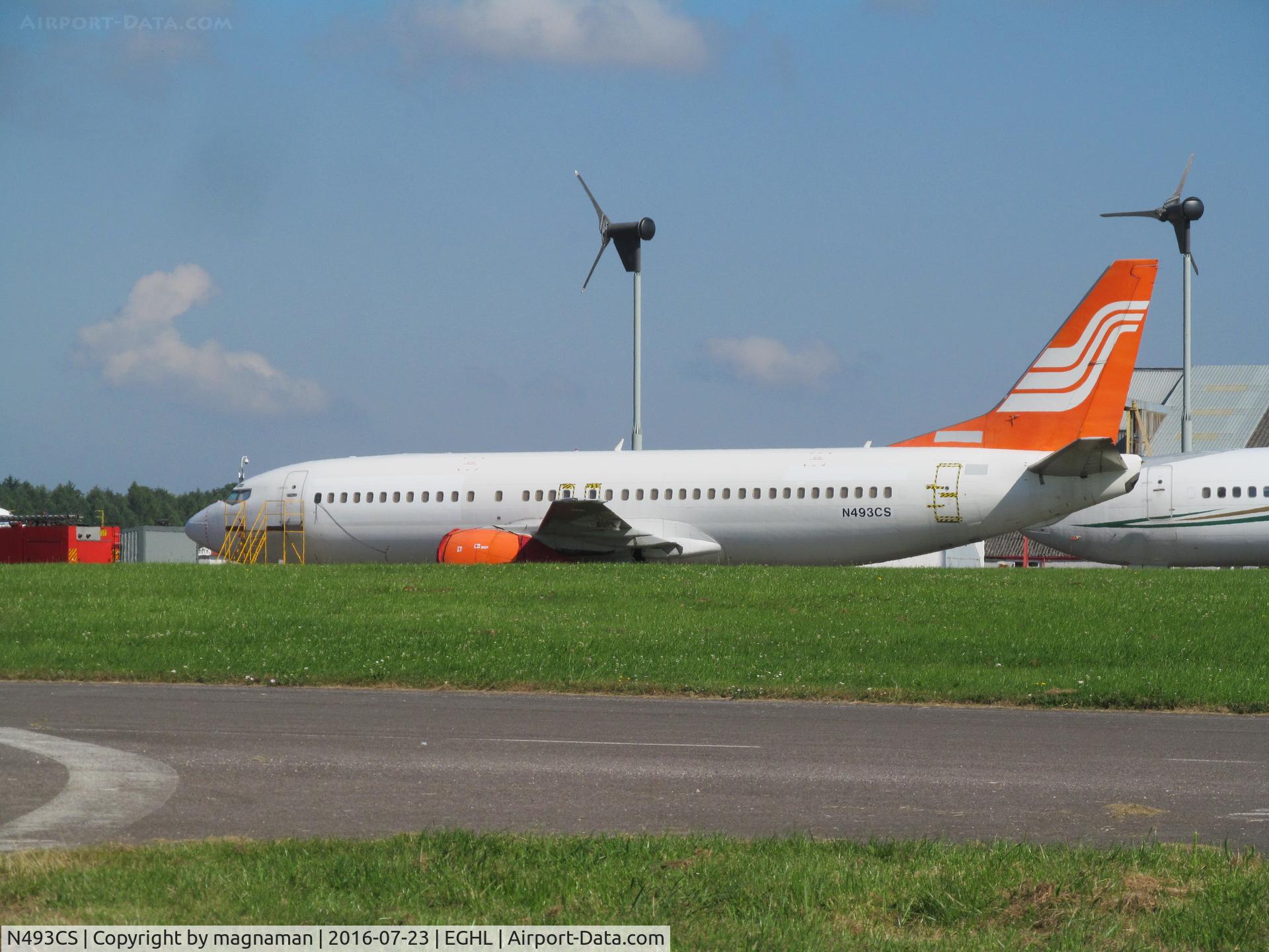 N493CS, 1998 Boeing 737-400 C/N 29201, At lasham - ex Nigerian airline